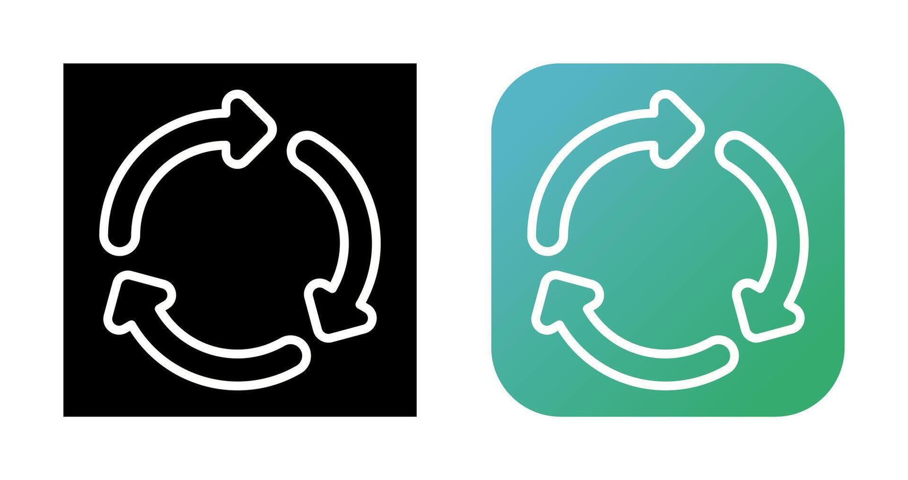 Recycling symbol Vector Icon