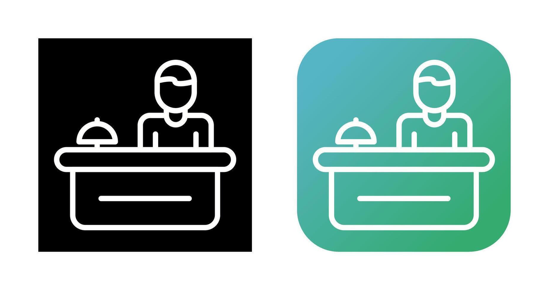 Hotel Reception Vector Icon