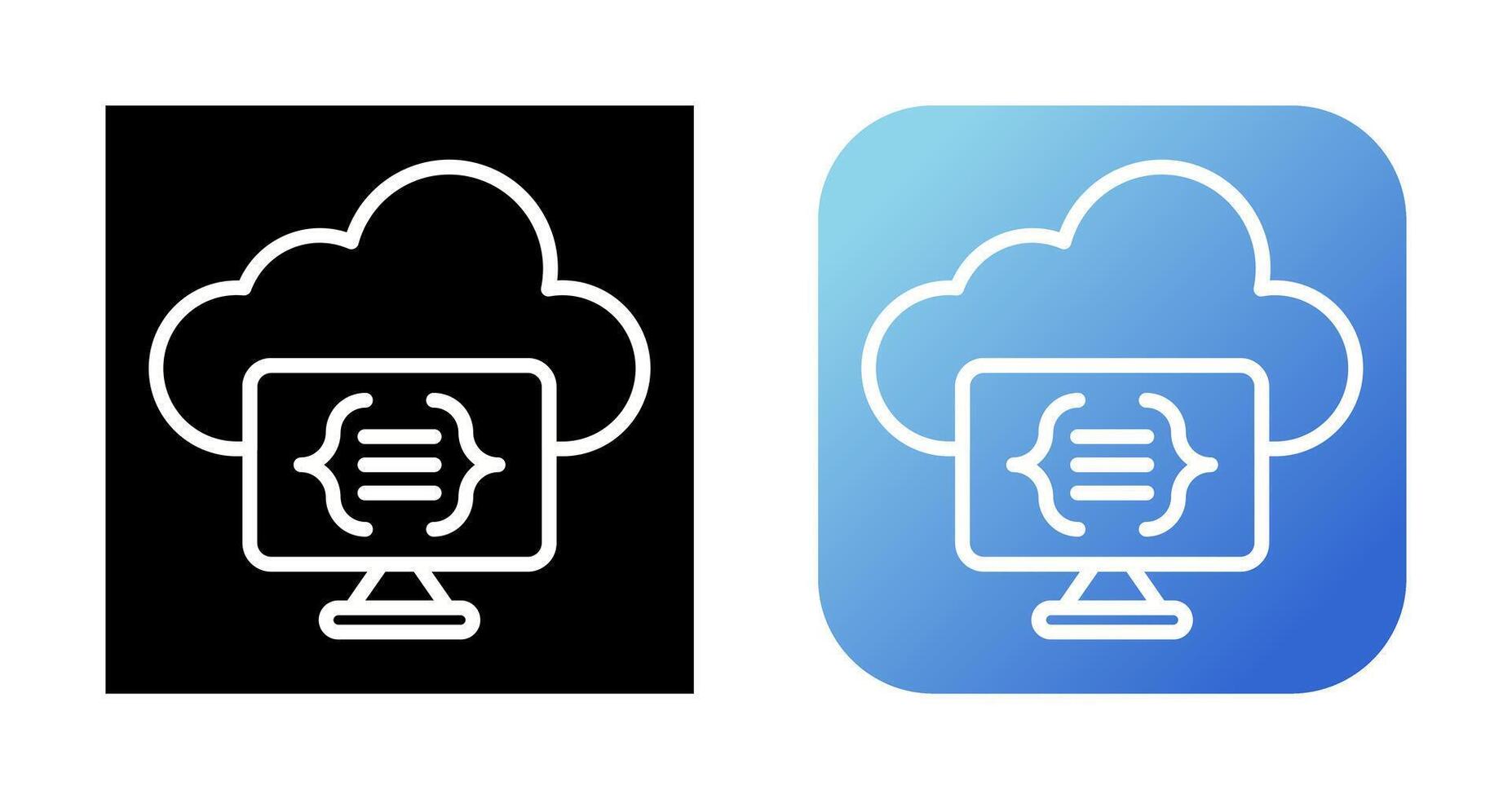 Serverless Computing Vector Icon