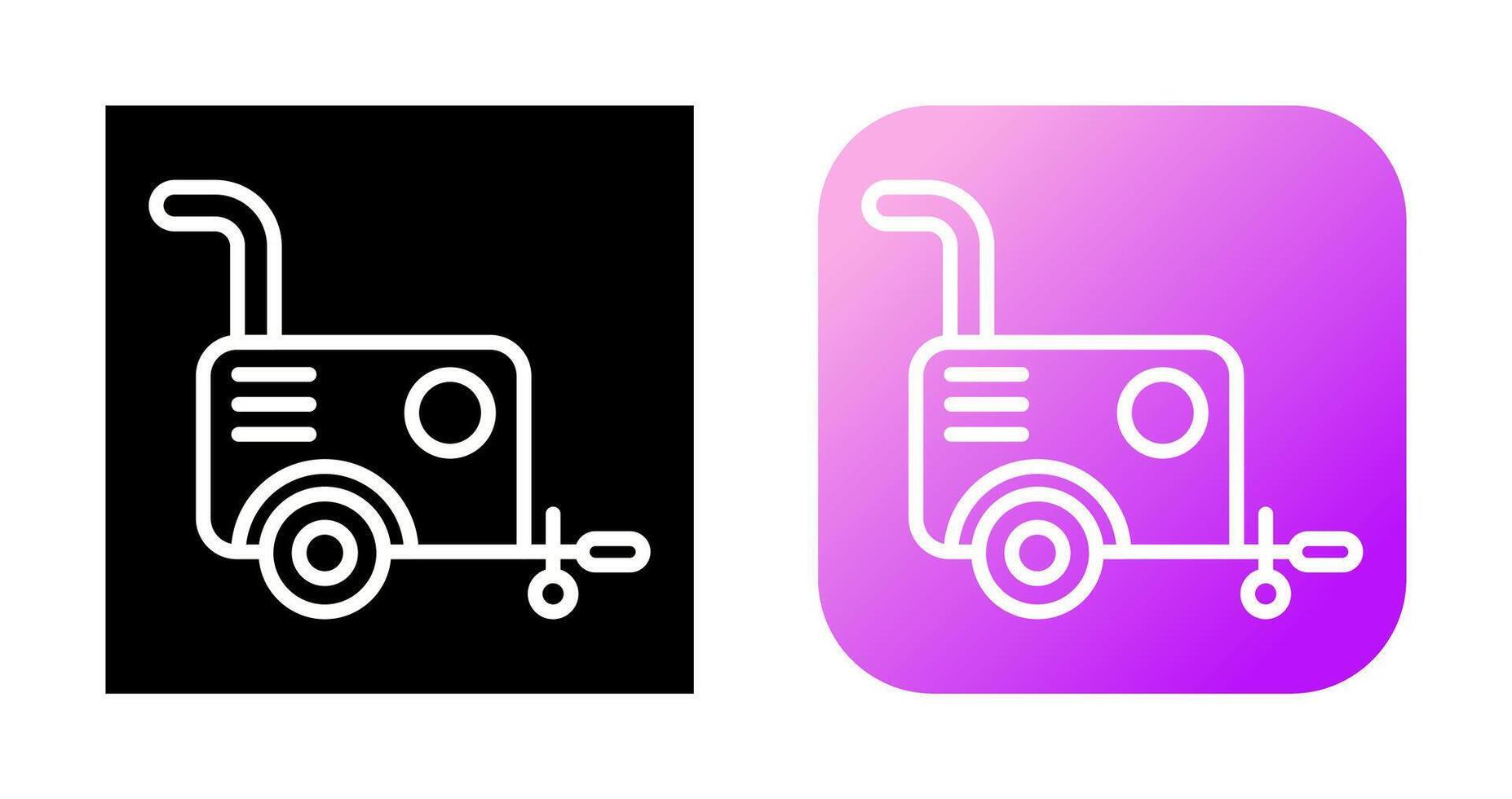 Portable air compressor Vector Icon