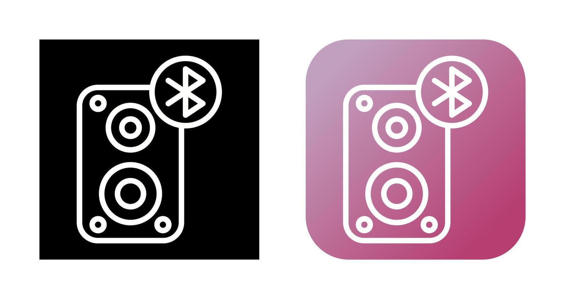 Portable Bluetooth Speaker Vector Icon