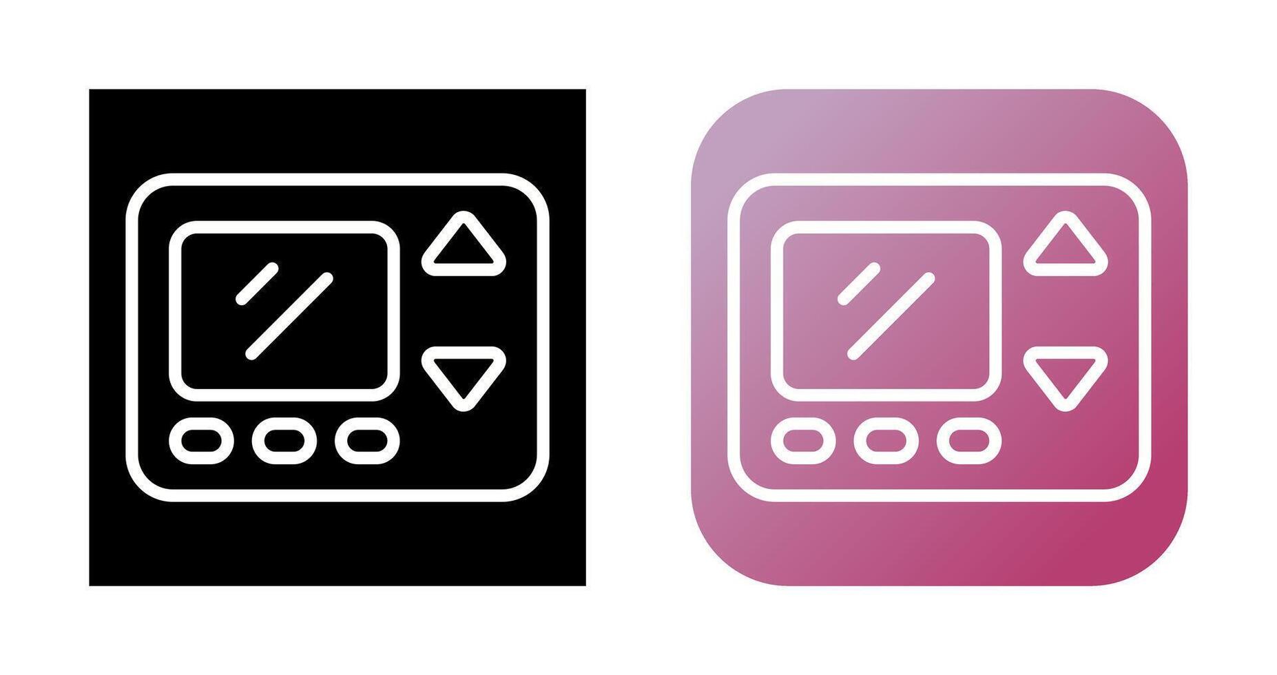 Smart Thermostat Vector Icon