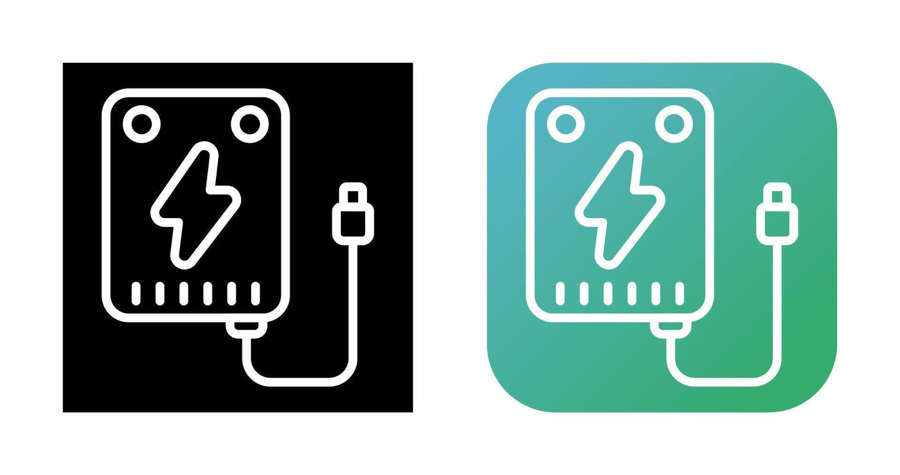Portable charger Vector Icon