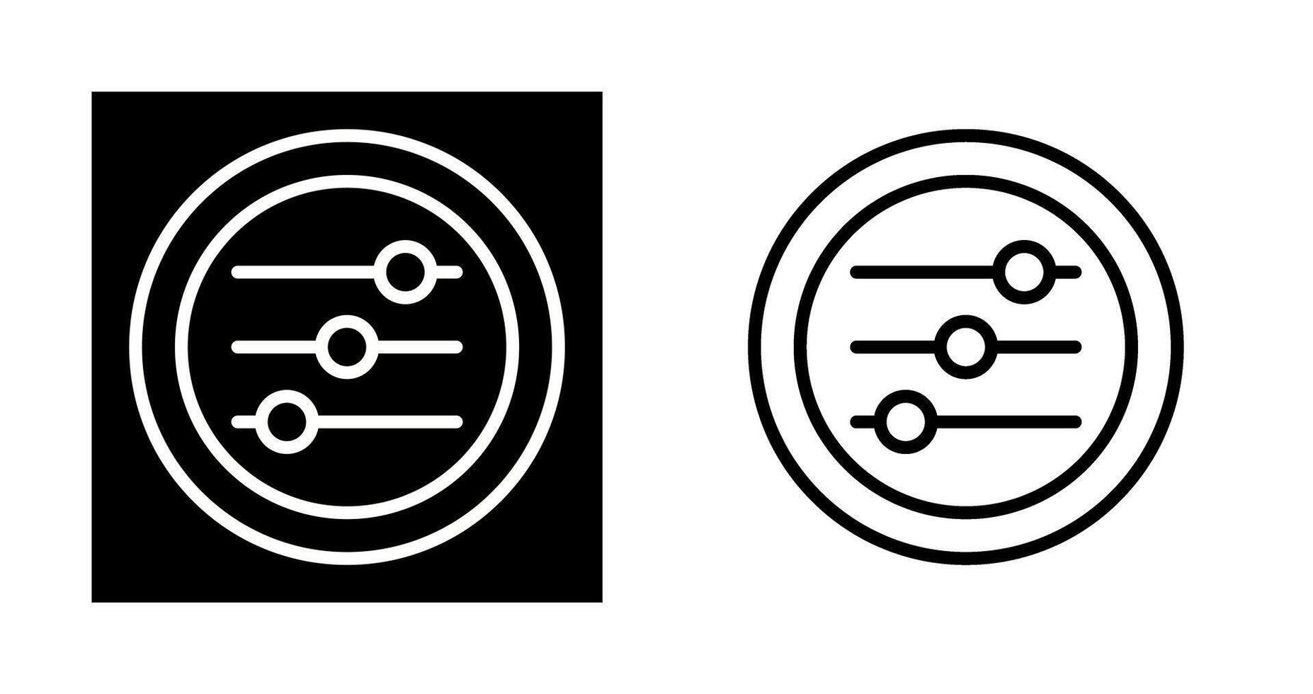 Settings Sliders Vector Icon