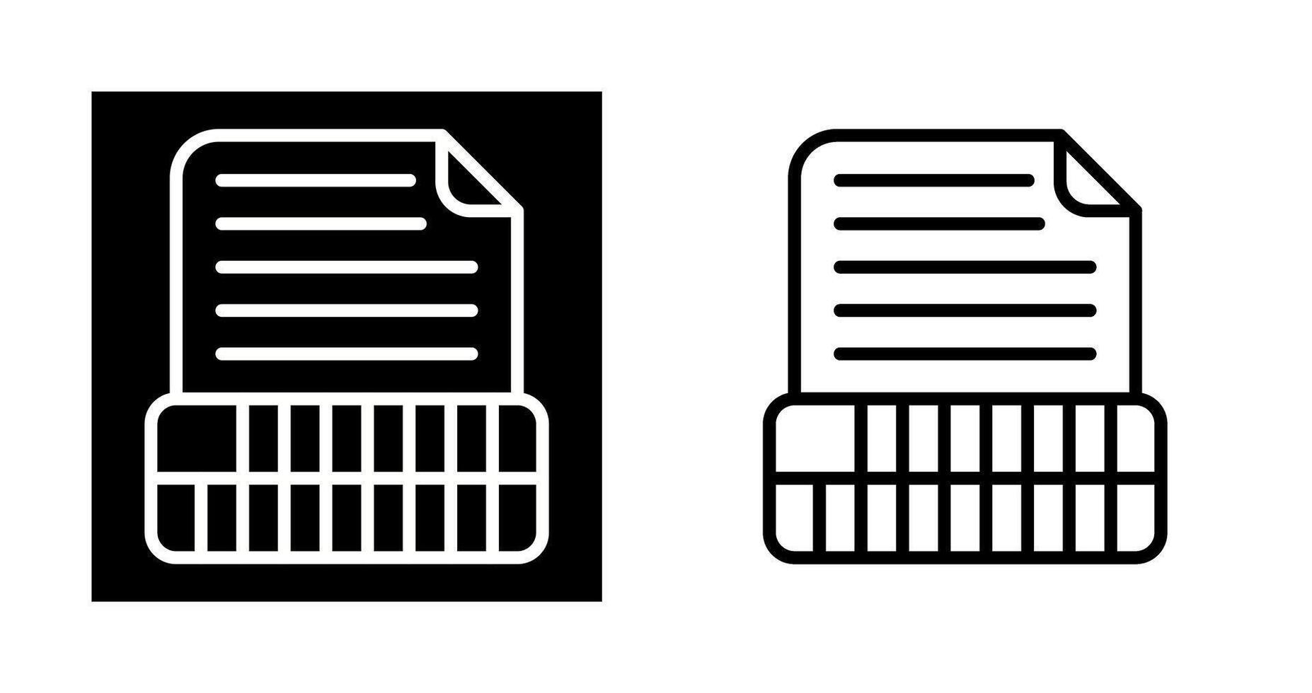 Document Insert Table Vector Icon