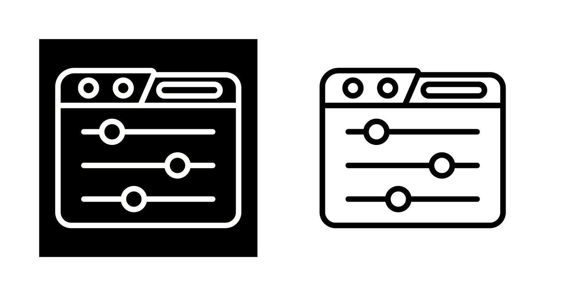 Control Panel Vector Icon