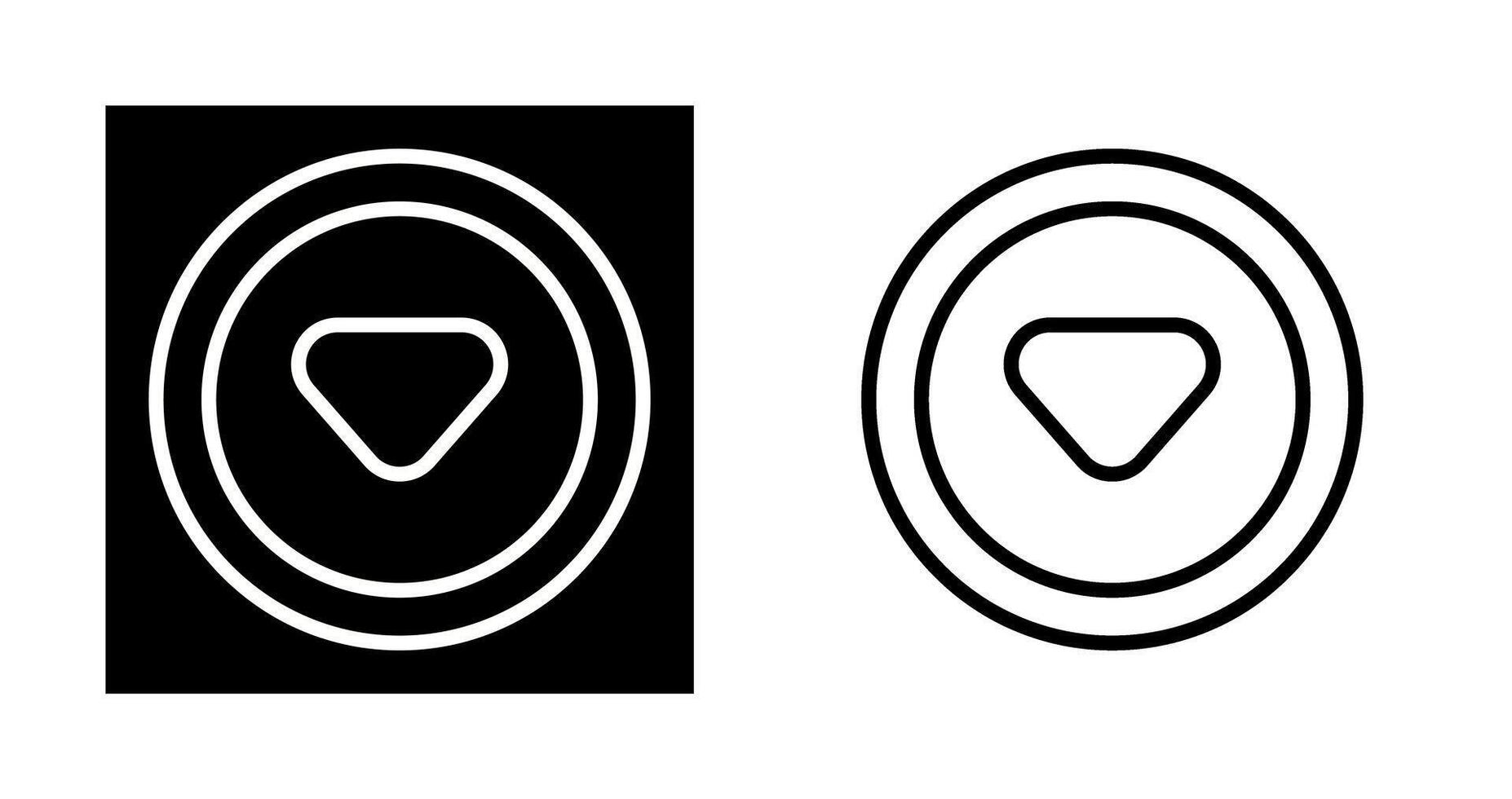 Caret Down Vector Icon