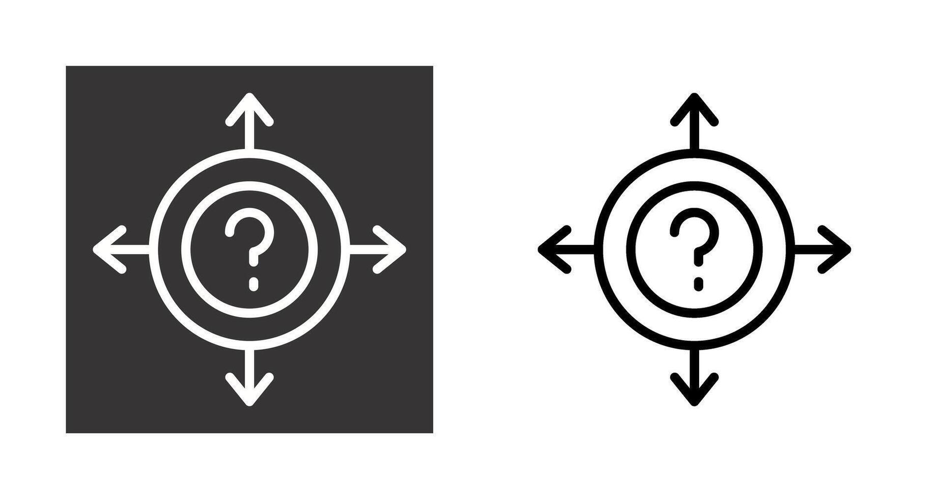 Uncertainty Vector Icon