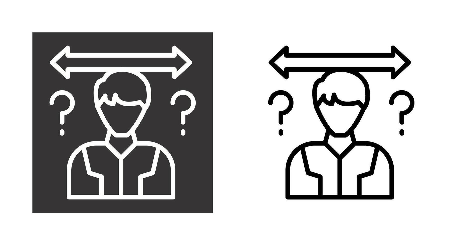 Uncertainty Vector Icon