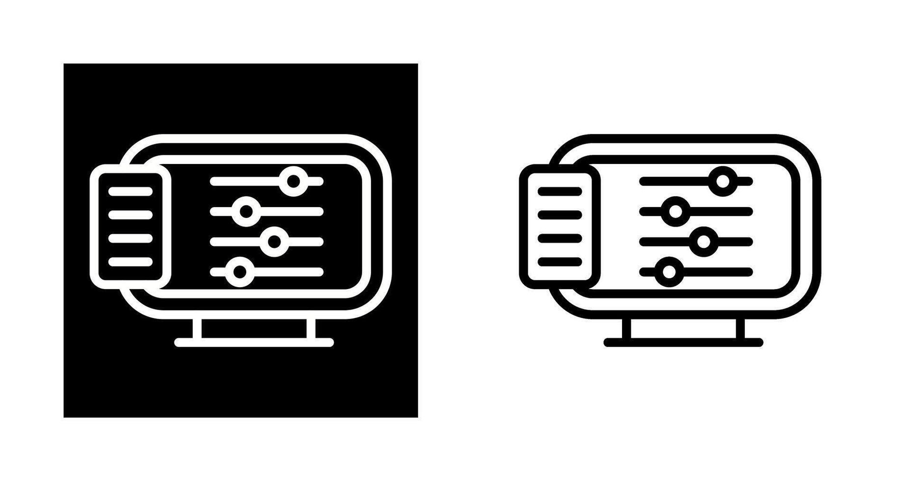 Desktop Computer Vector Icon