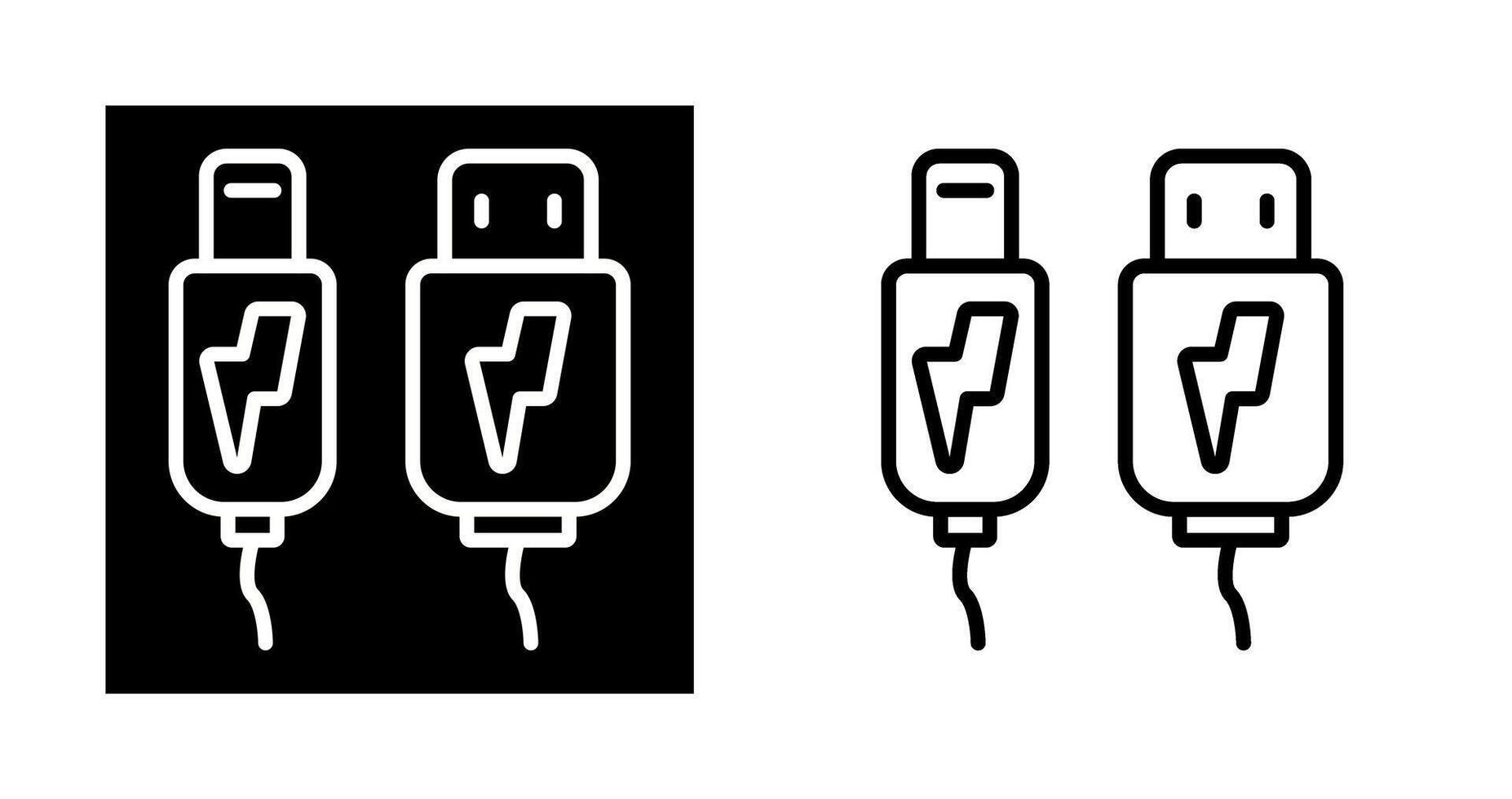 Thunderbolt Vector Icon