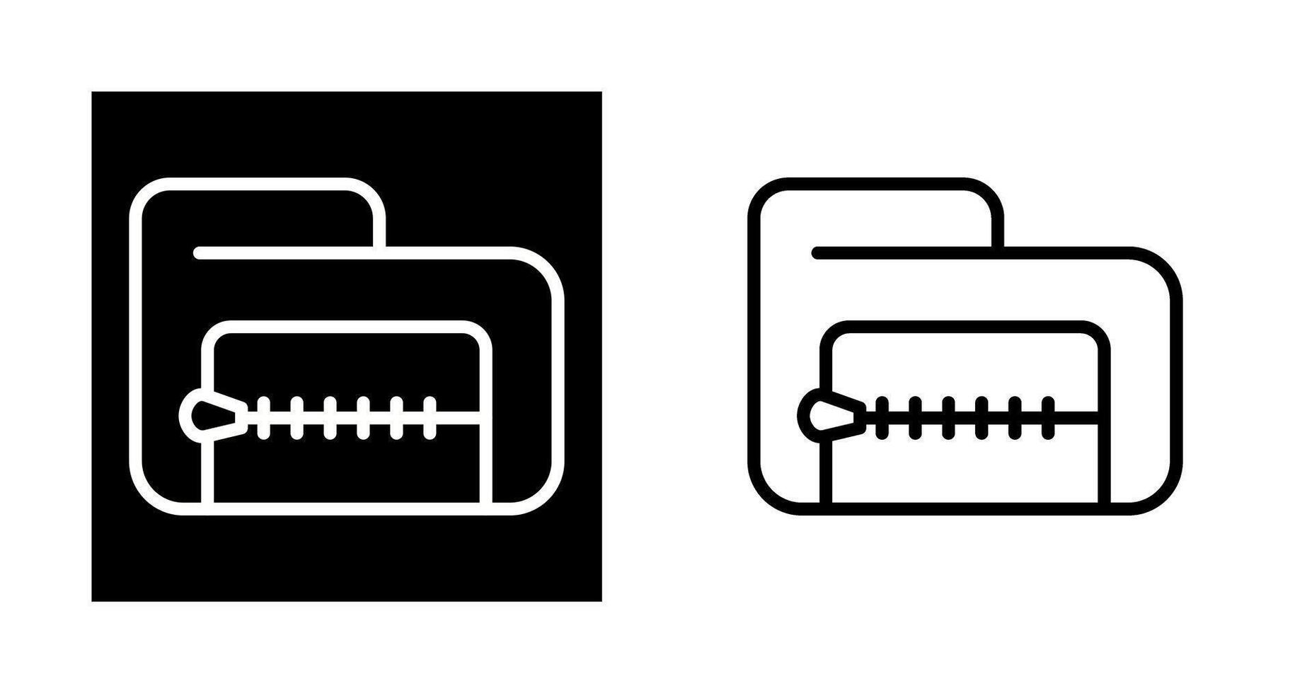 Zip File Vector Icon