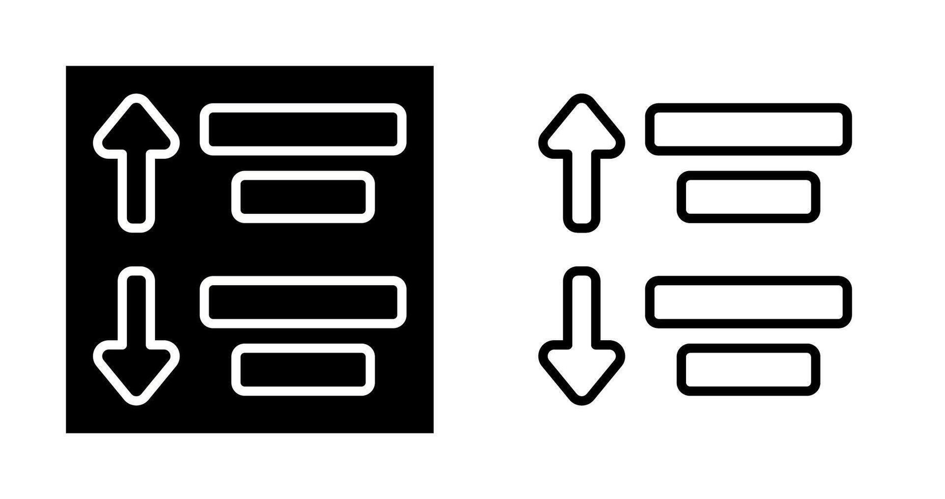 espaciado vector icono