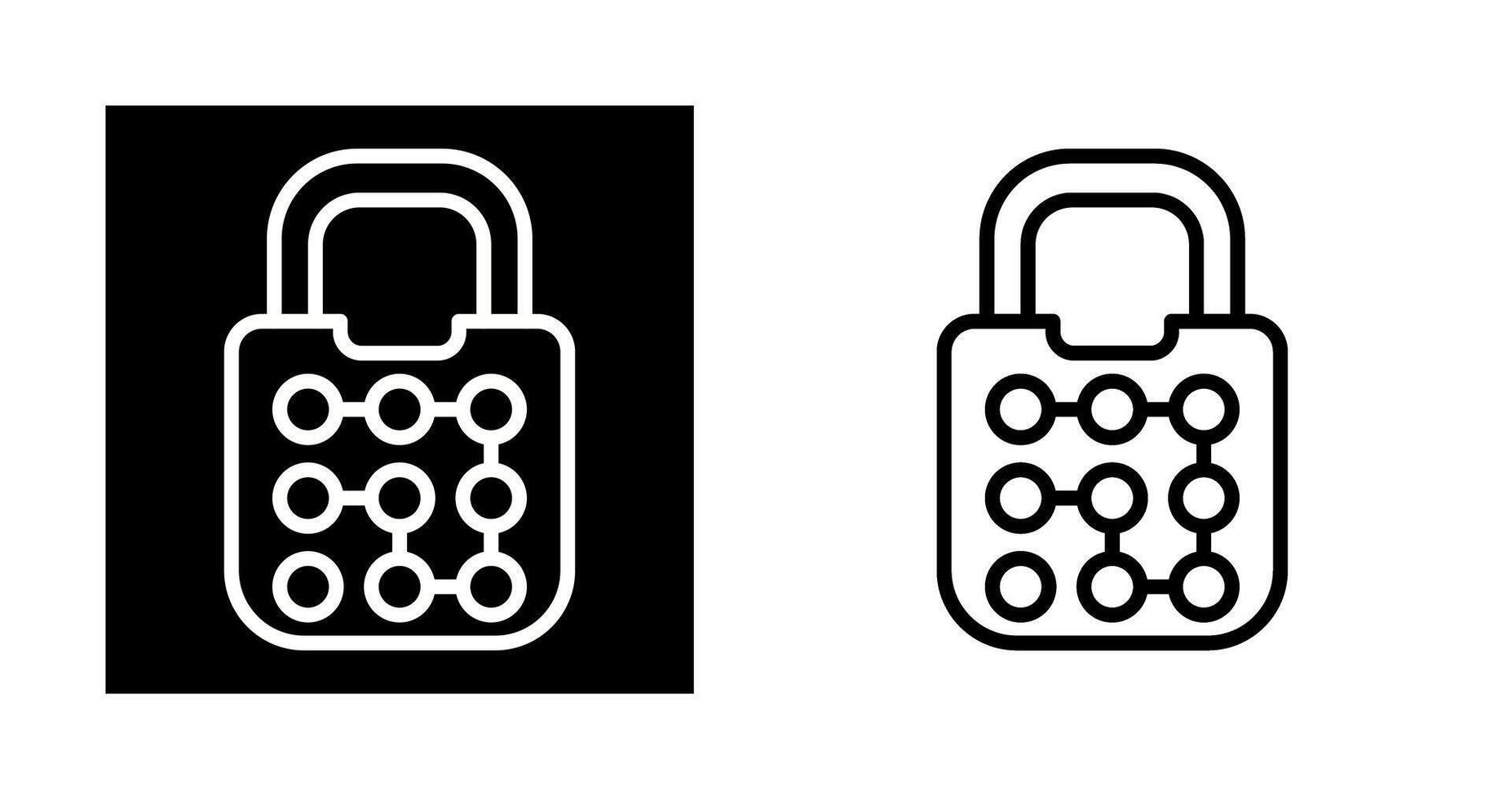 Pattern Lock Vector Icon