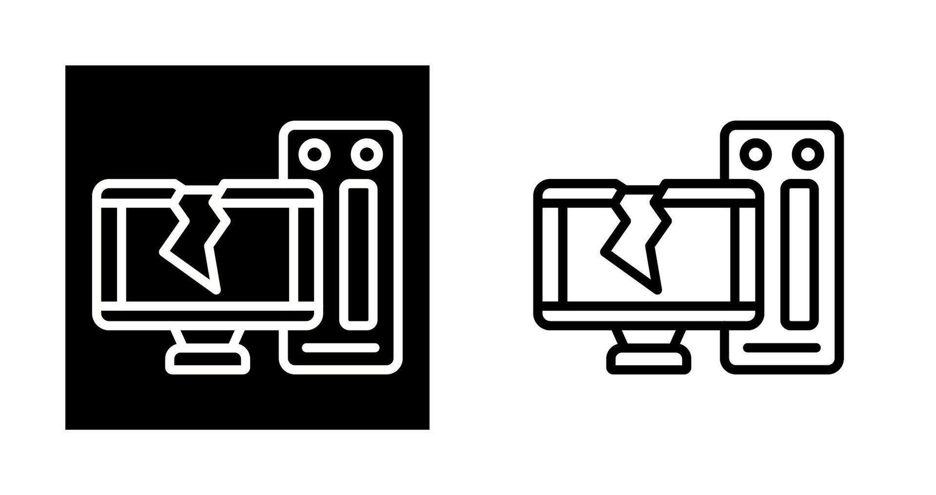 Desktop Computer Vector Icon