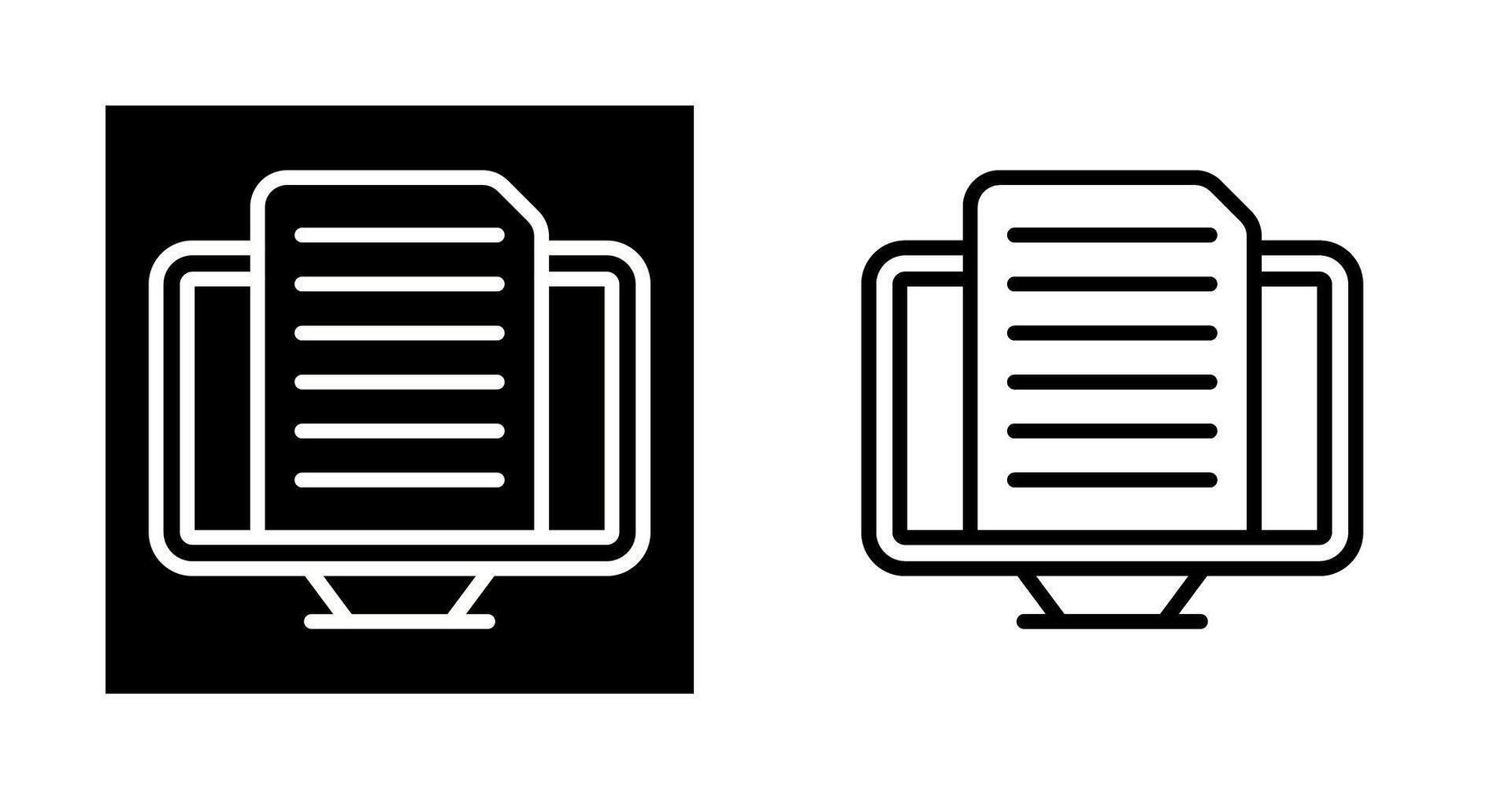 Desktop Vector Icon