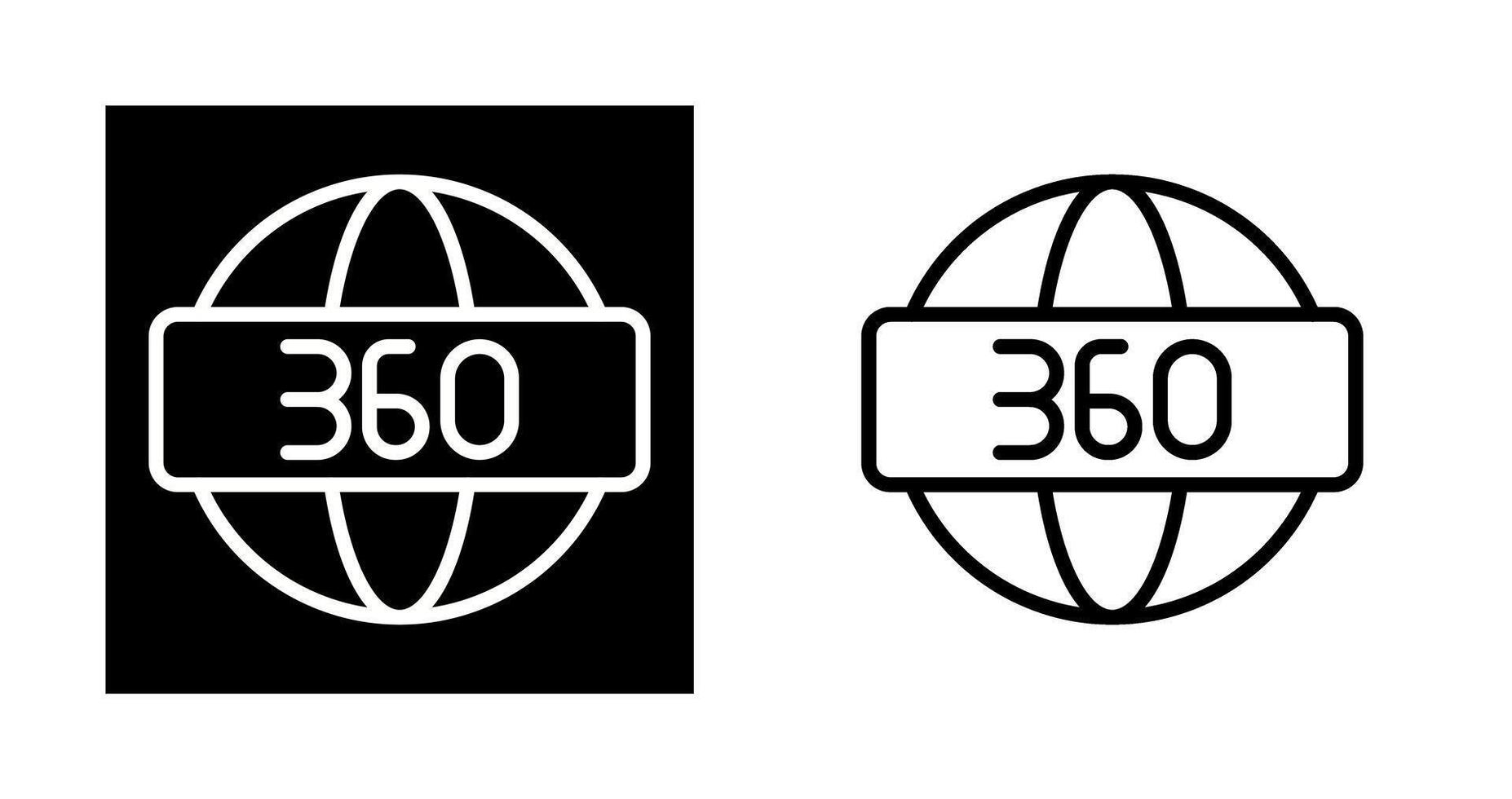 360 Degrees Vector Icon