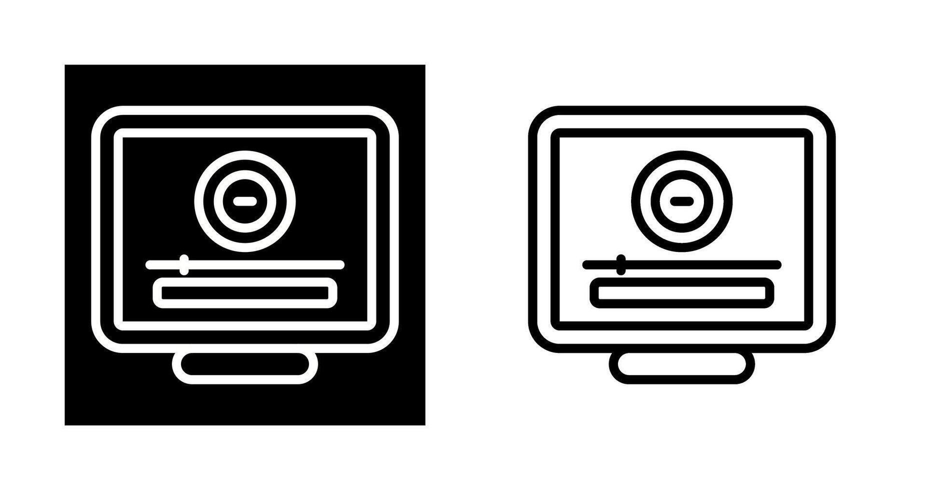 Desktop Computer Vector Icon