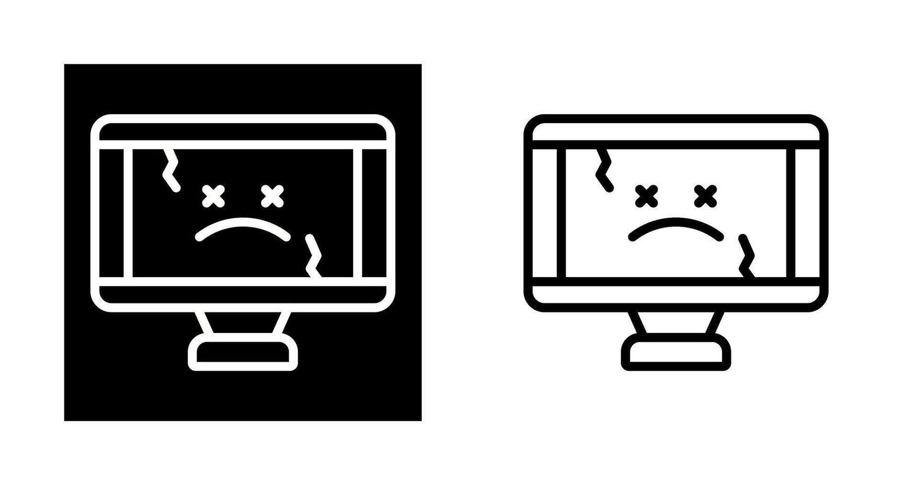 icono de vector de computadora