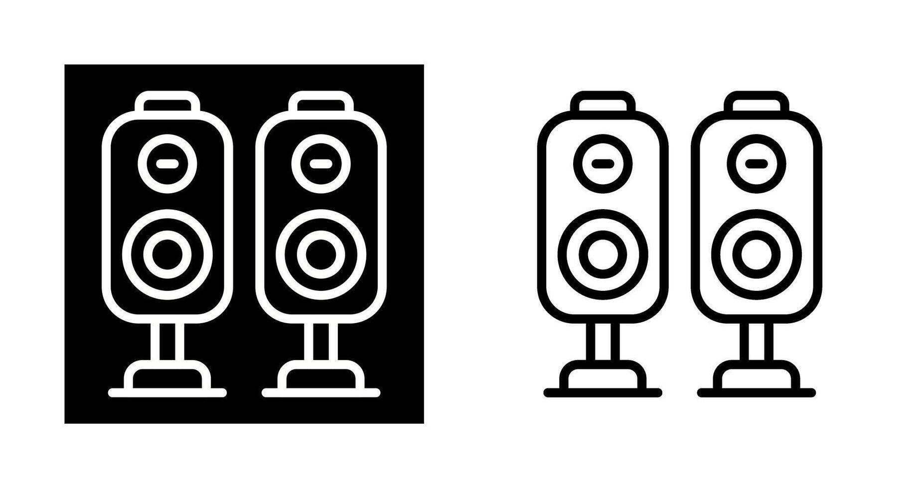 icono de vector de altavoces