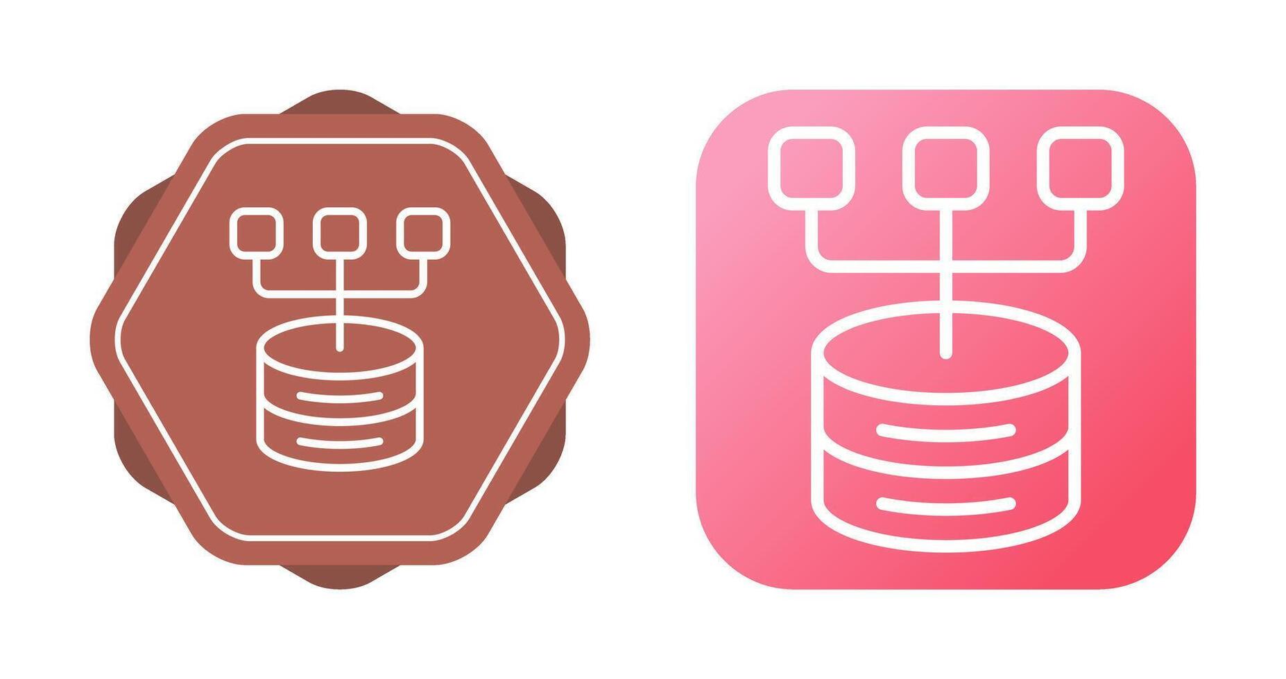 Data Modeling Vector Icon