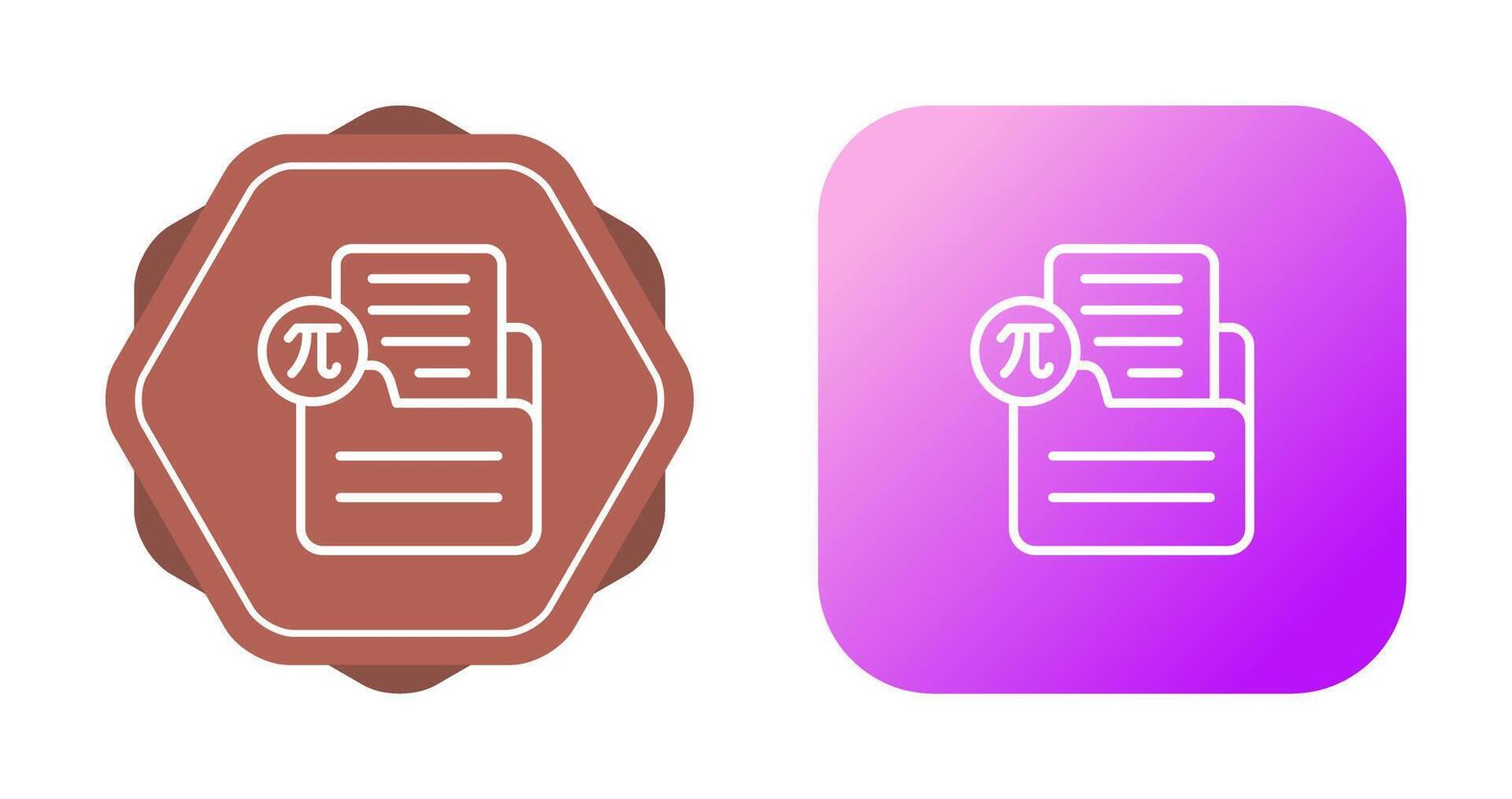 Document Insert Formula Vector Icon