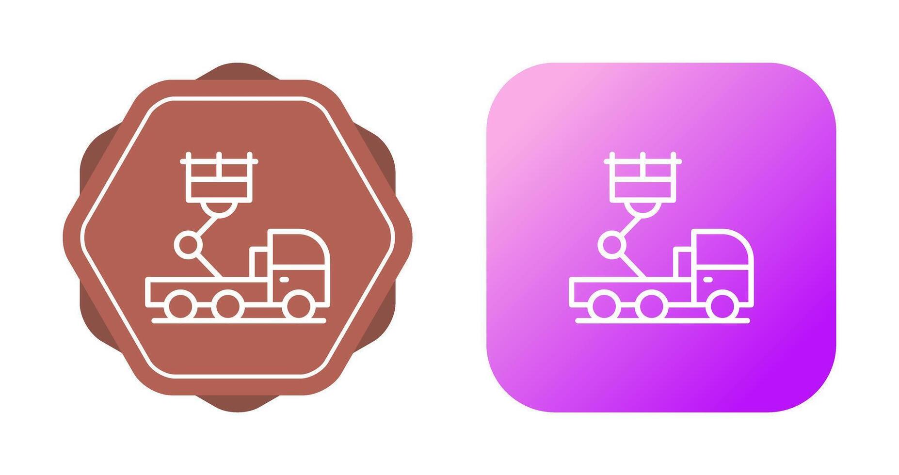 Ladder Truck Vector Icon