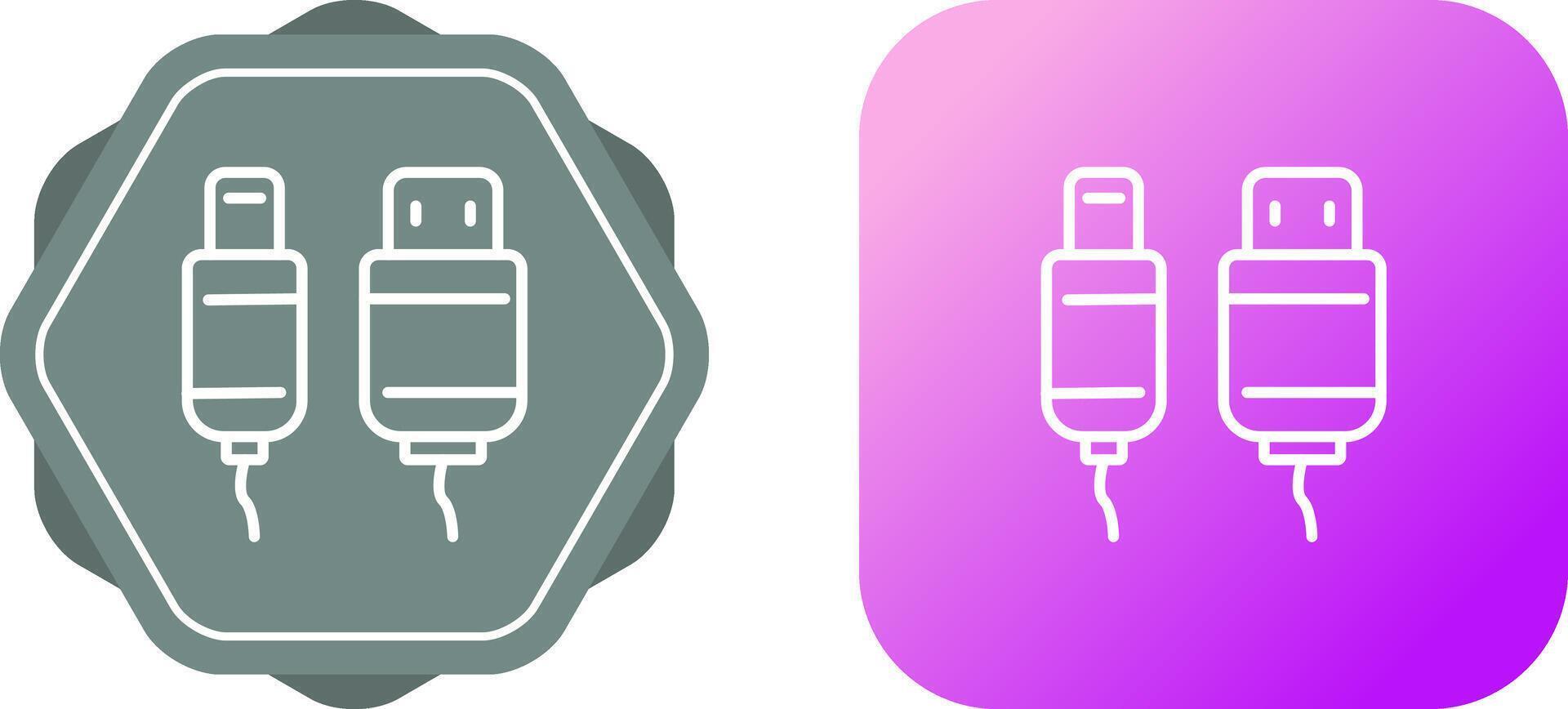 Usb Cable Vector Icon