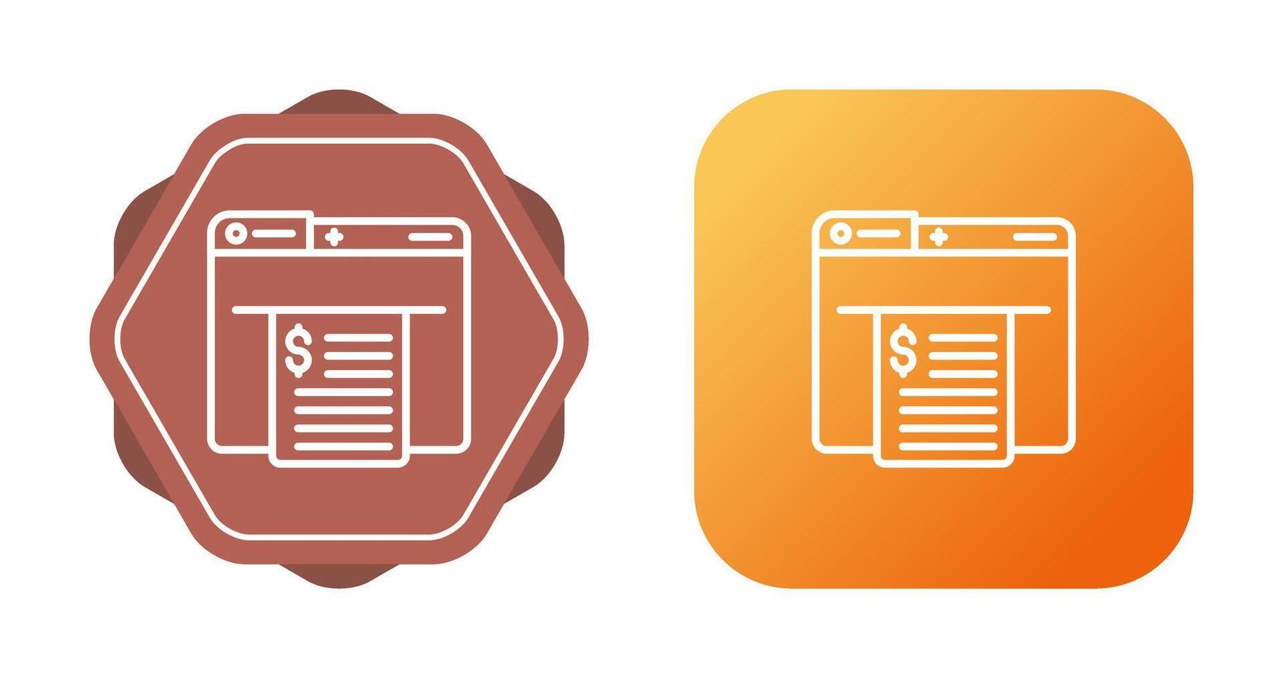 Receipt Vector Icon