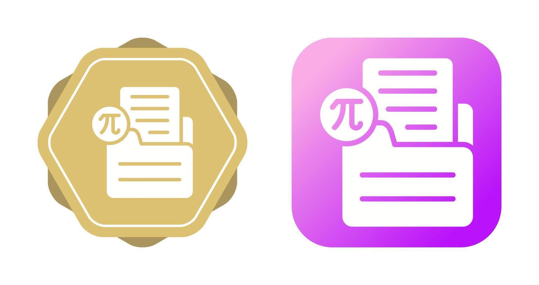 Document Insert Formula Vector Icon