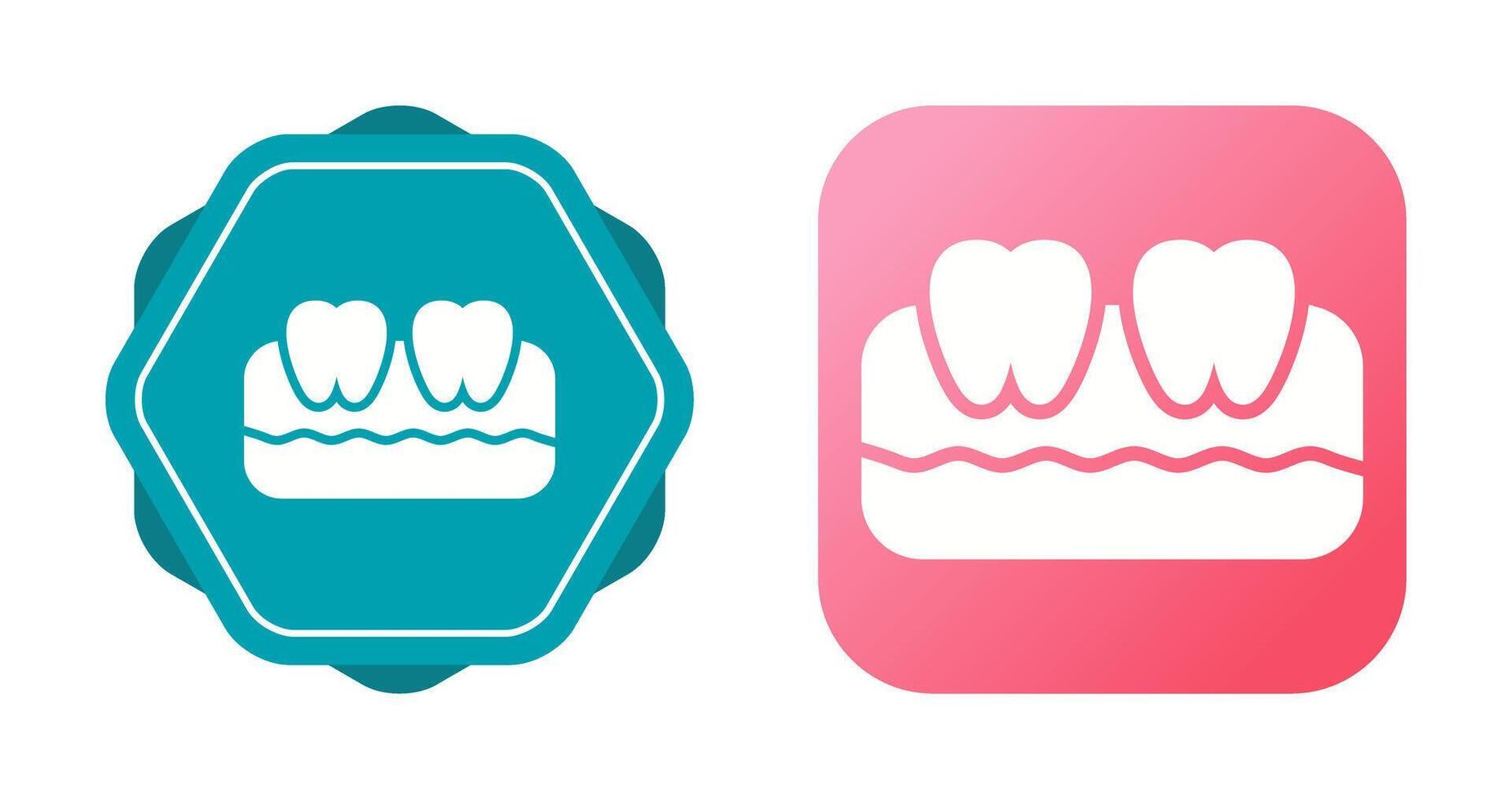 icono de vector de dientes