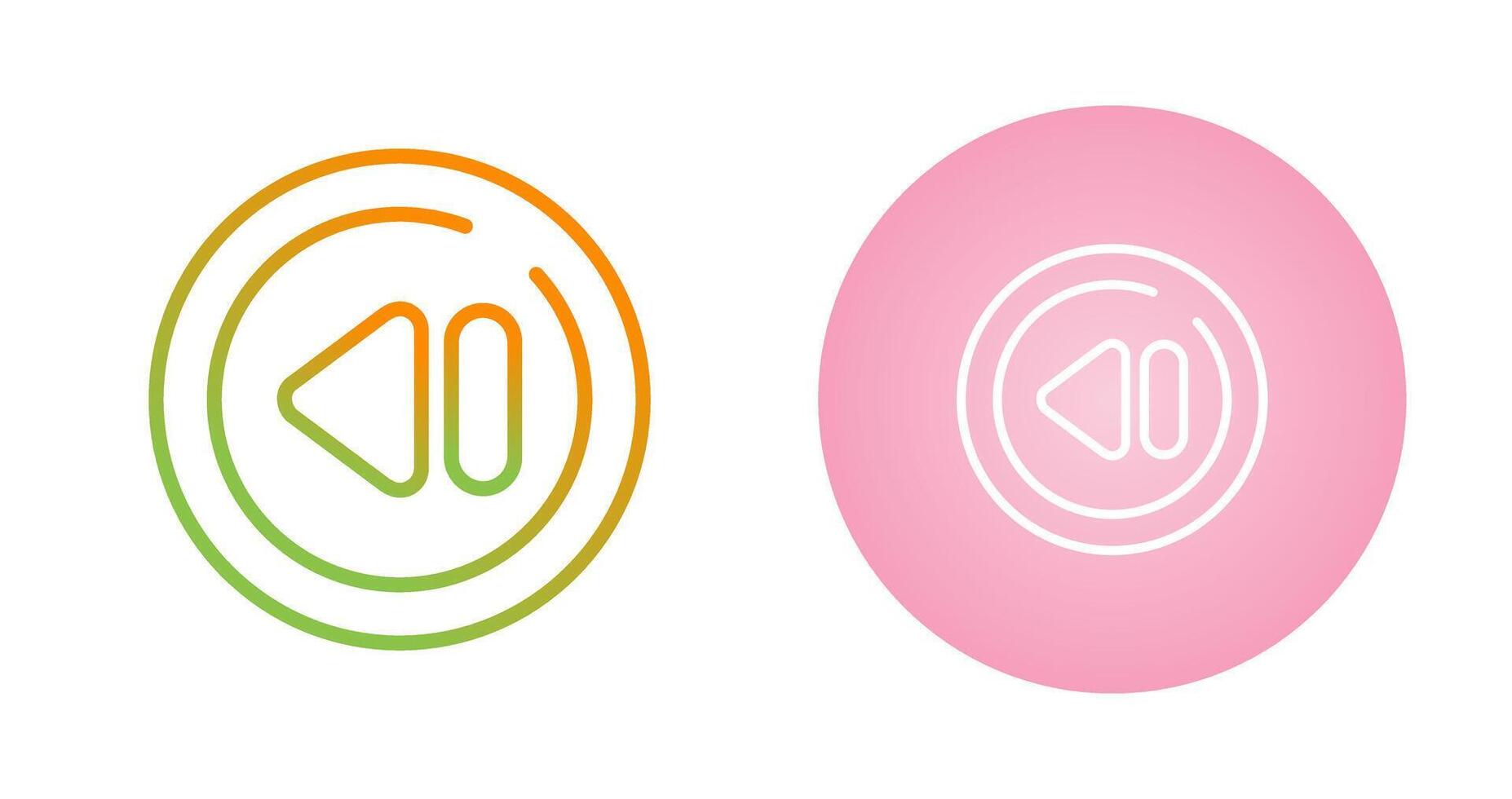 Previous Track Circle Vector Icon
