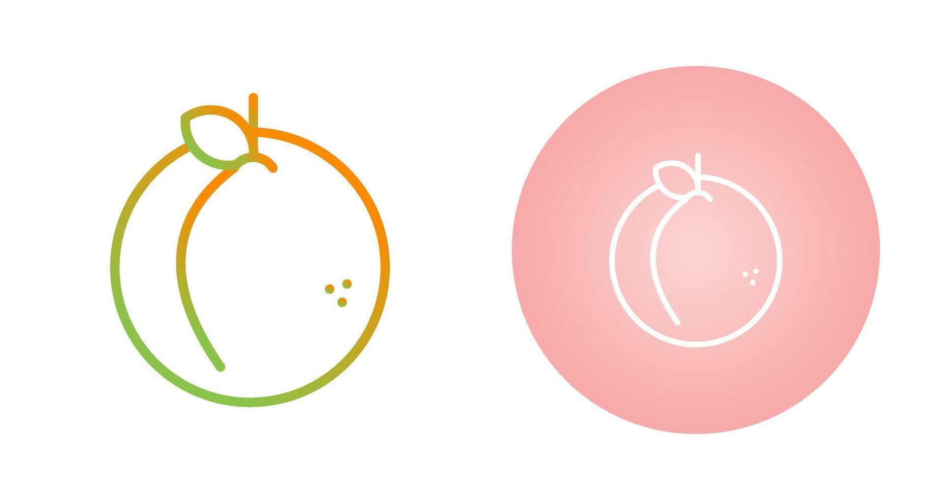 Peach Vector Icon