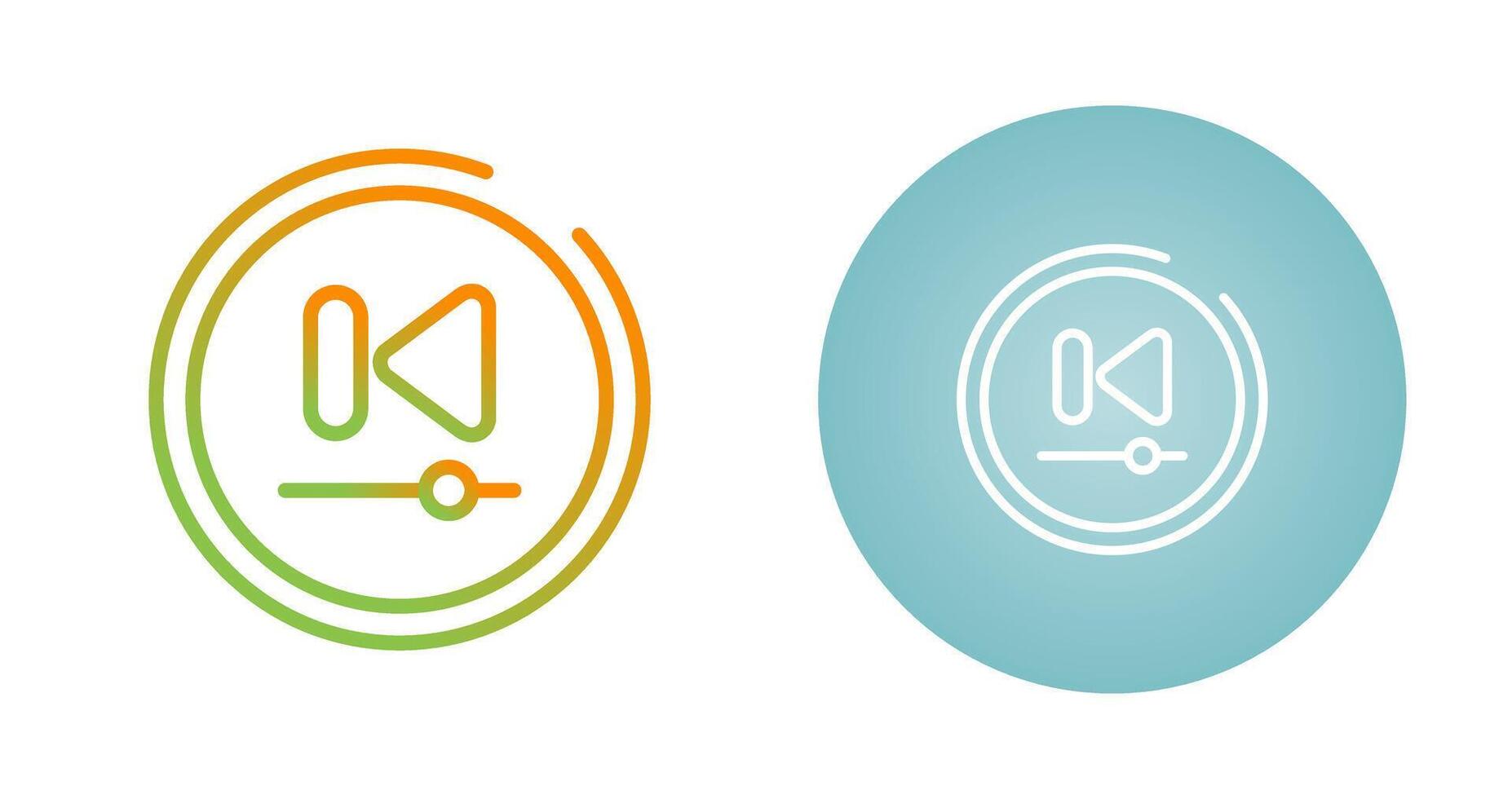Video Previous Track Butto Vector Icon