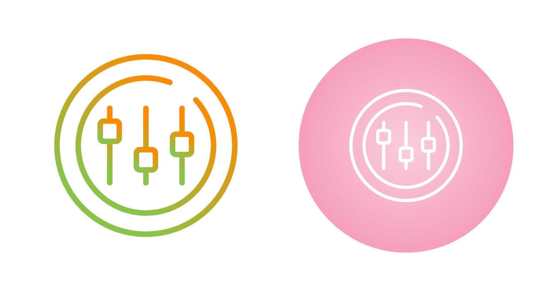 Music Equalizer Circle Vector Icon