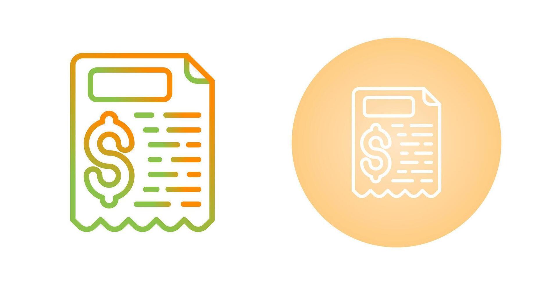 Receipt Vector Icon