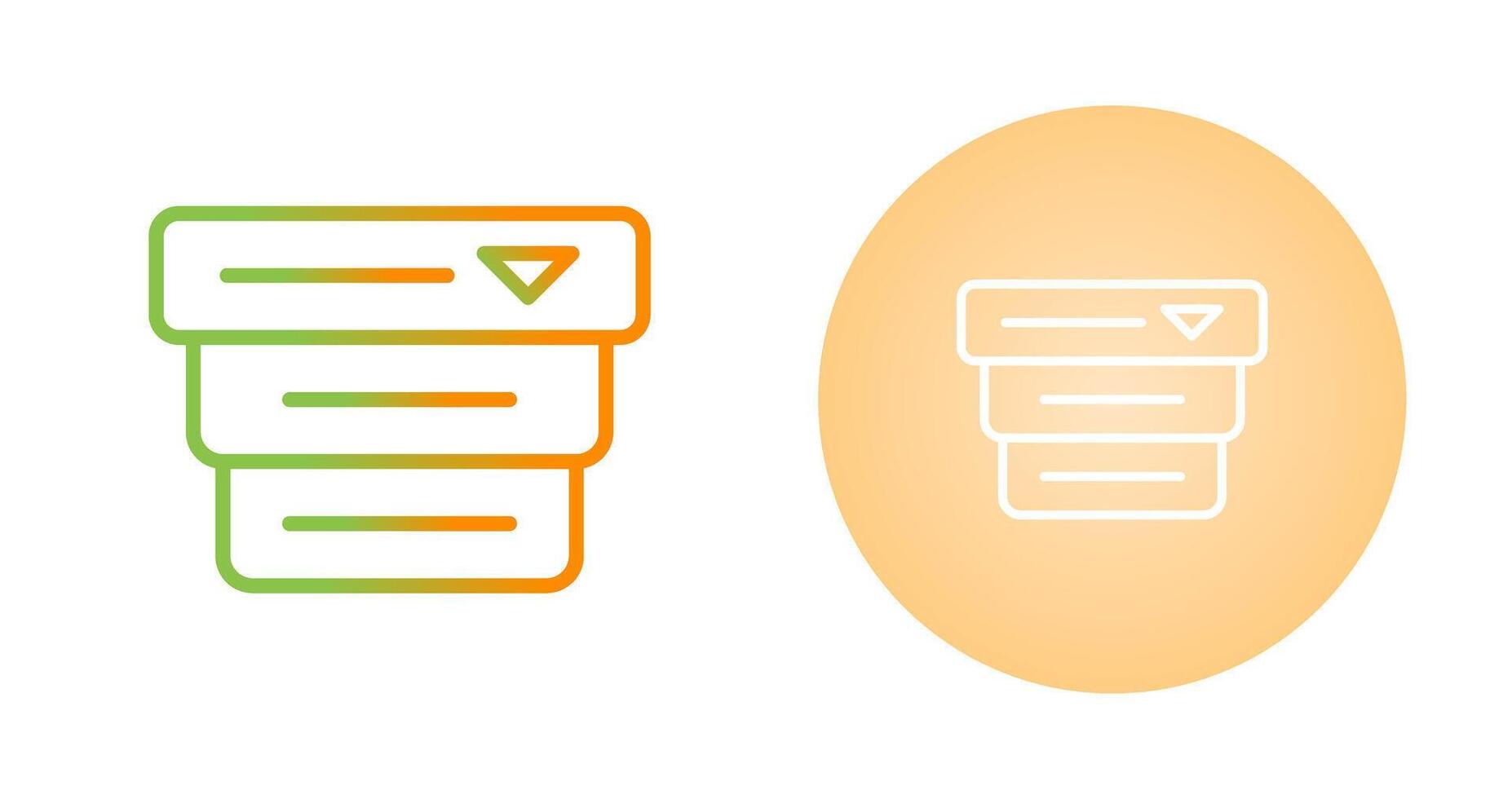 Drop Down Menu Vector Icon