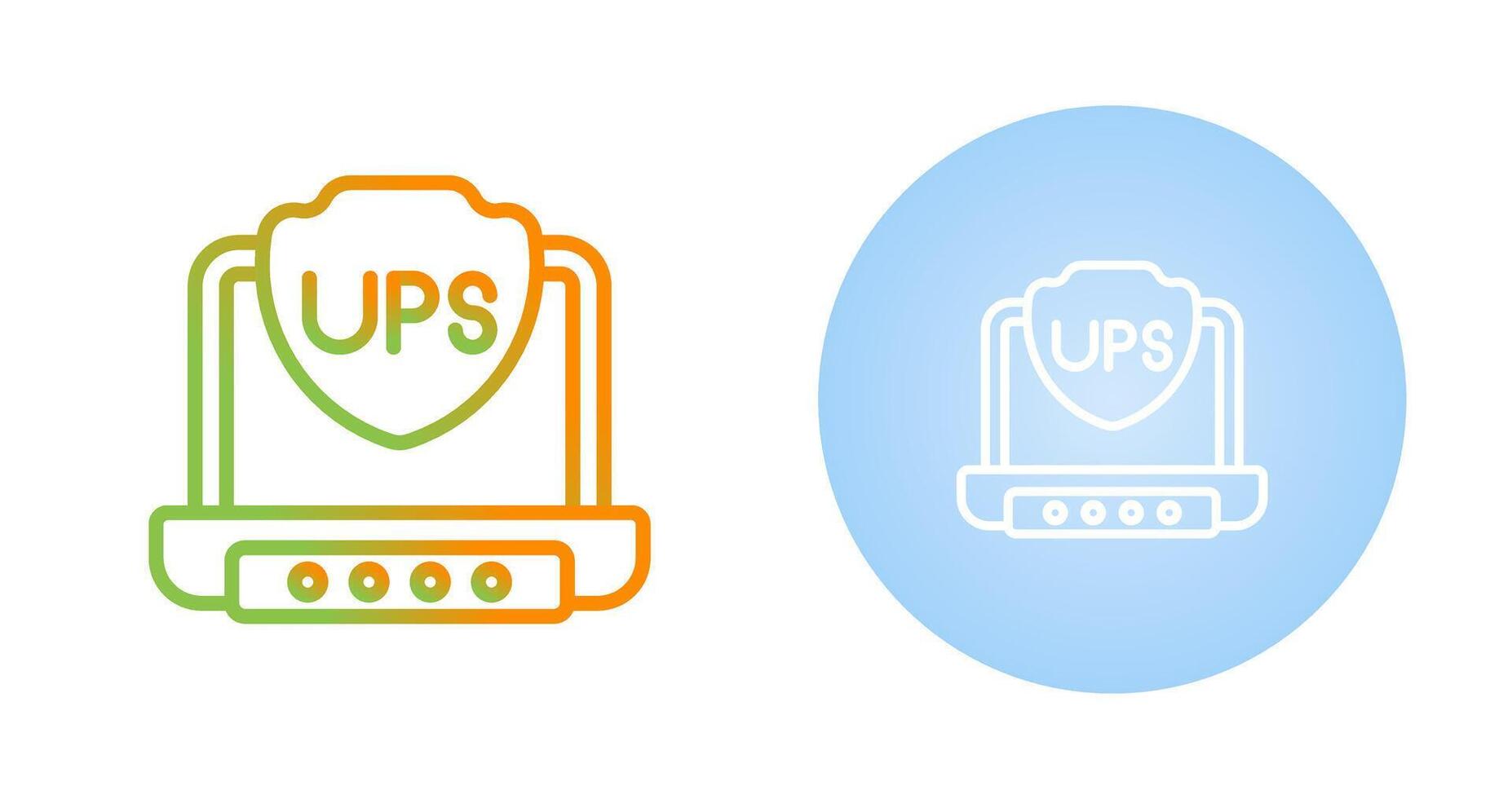 UPS vector icono