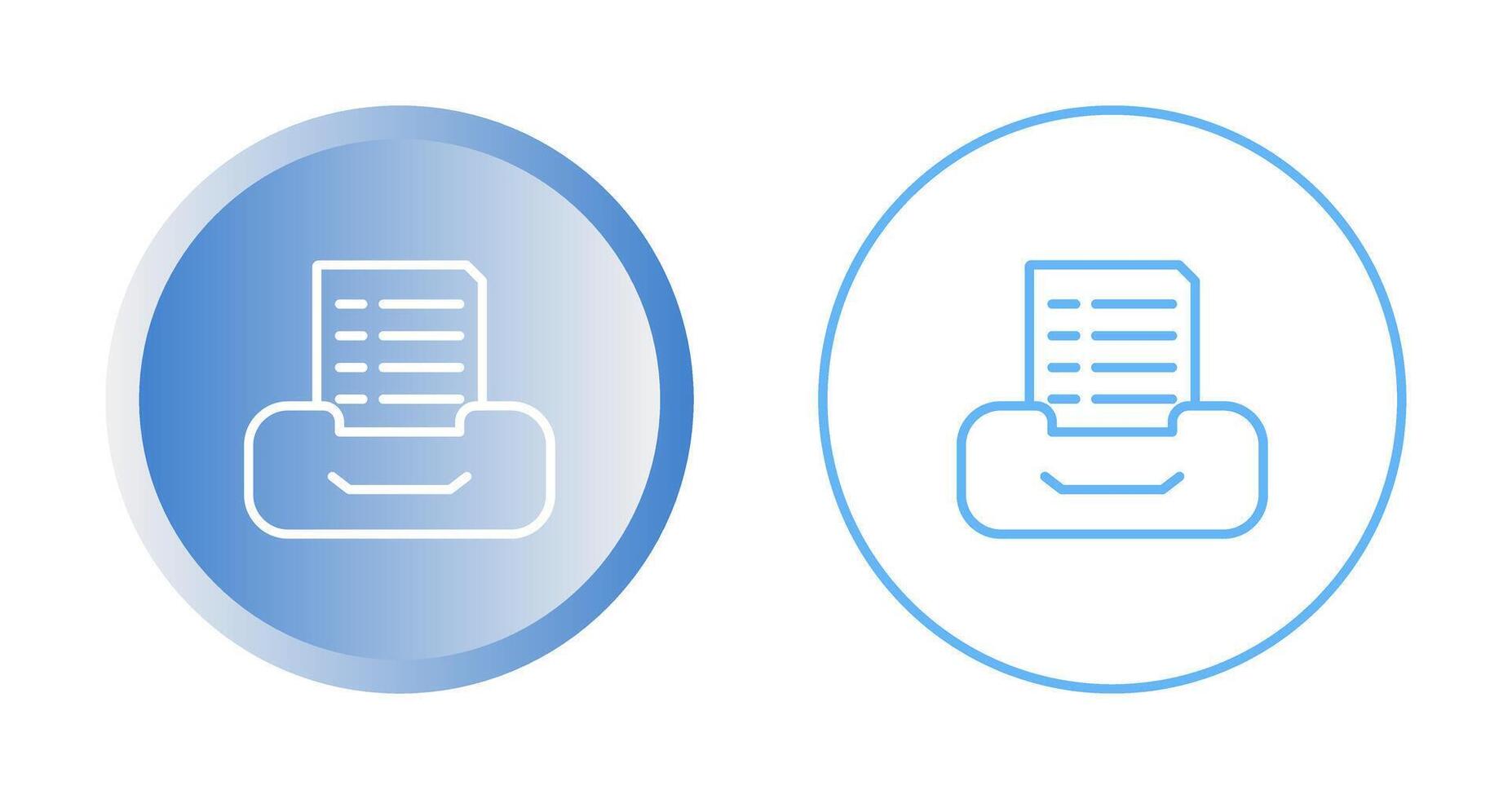 Filing cabinet with files Vector Icon