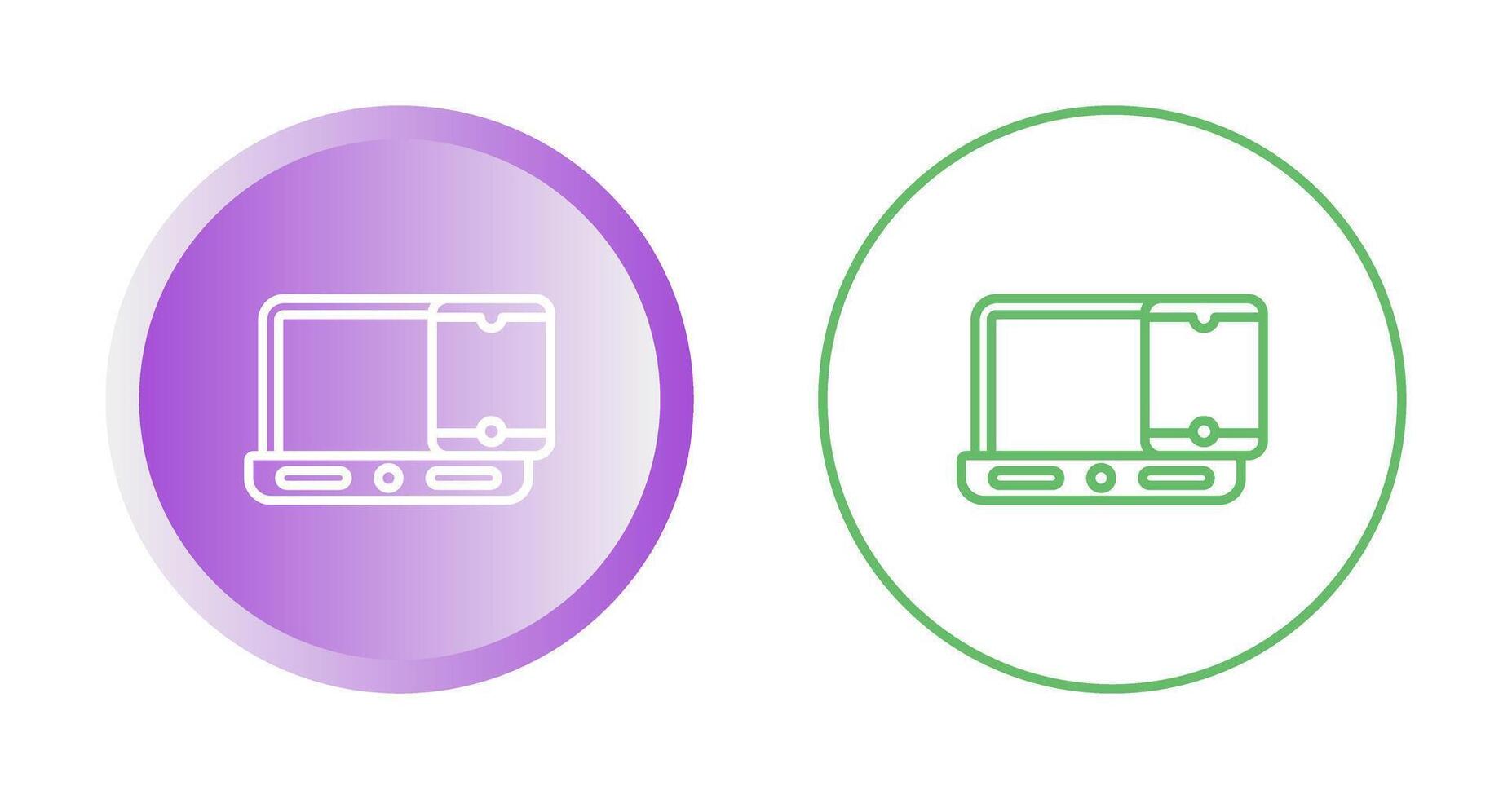 Smartphone with laptop Vector Icon