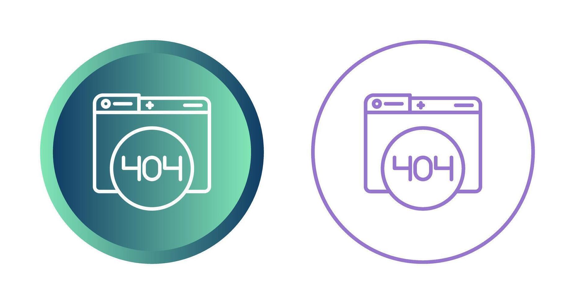 404 Error Vector Icon