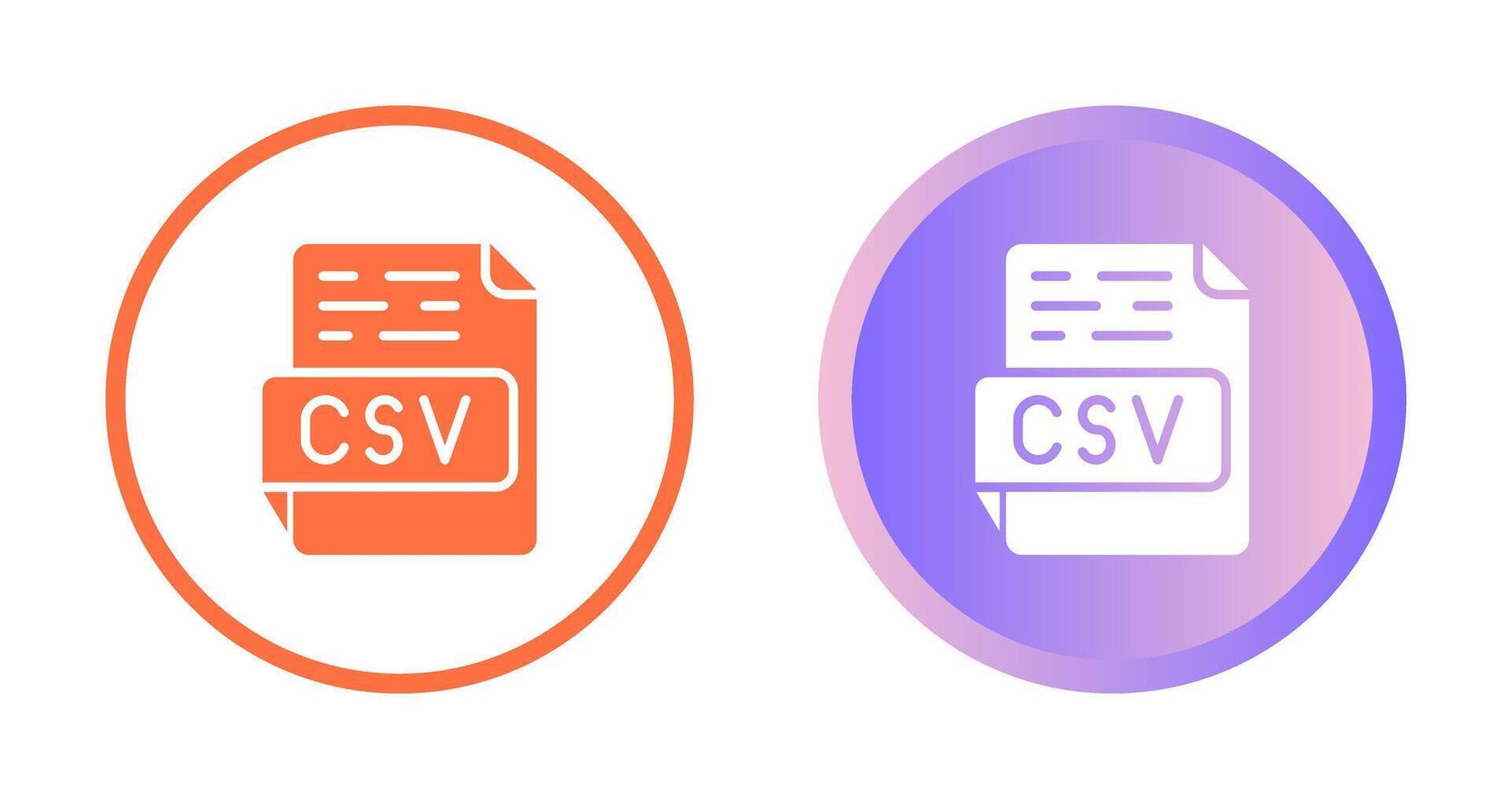 CSV Vector Icon