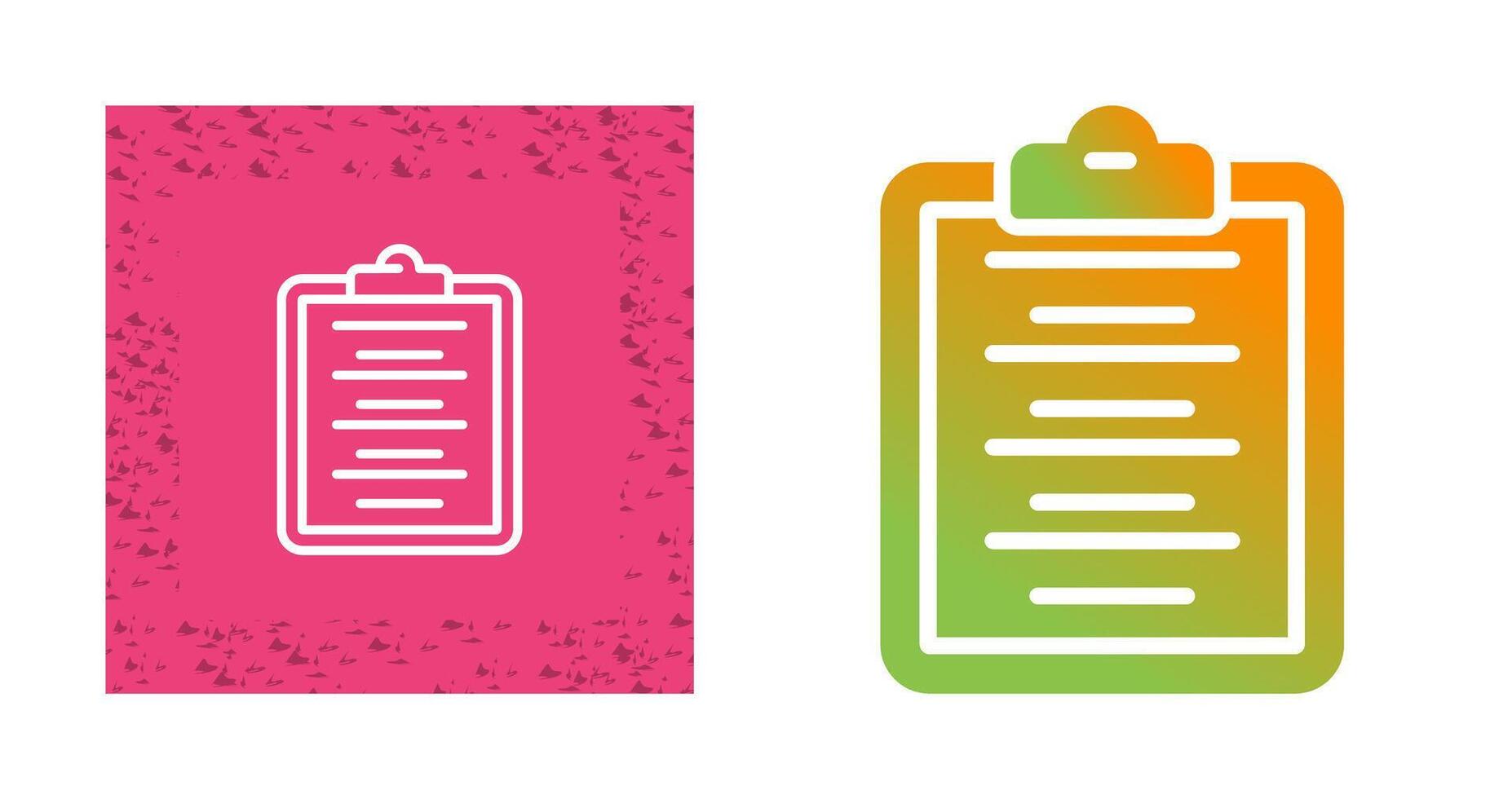 Writing Pad Vector Icon