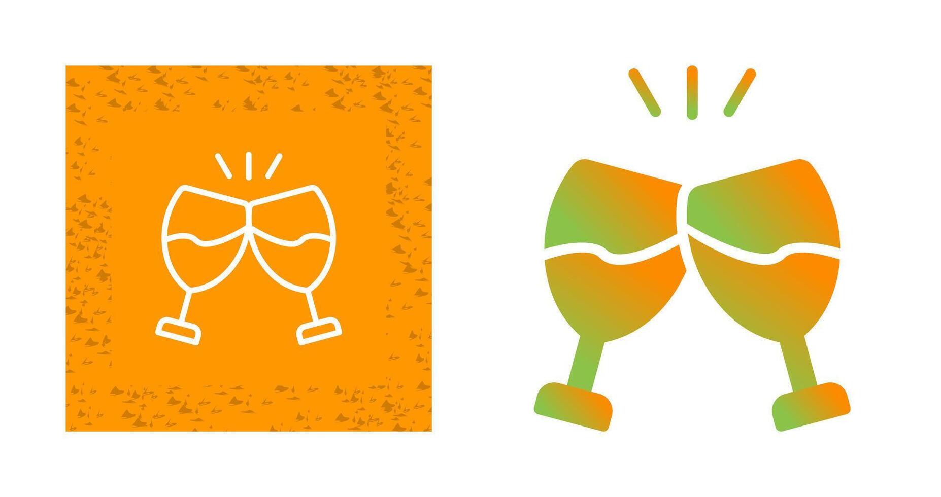 Champagne toast Vector Icon