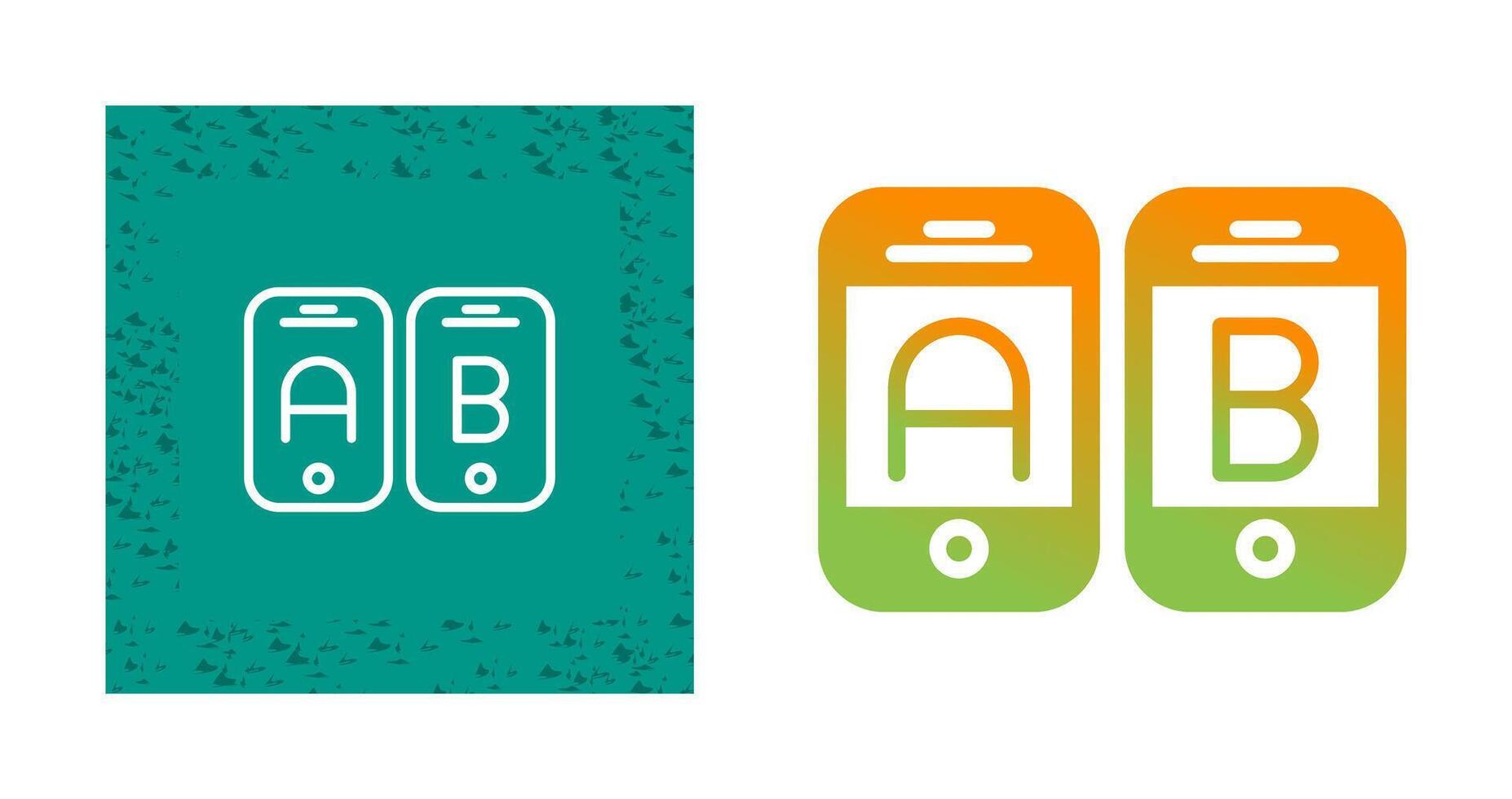 A B Testing Vector Icon