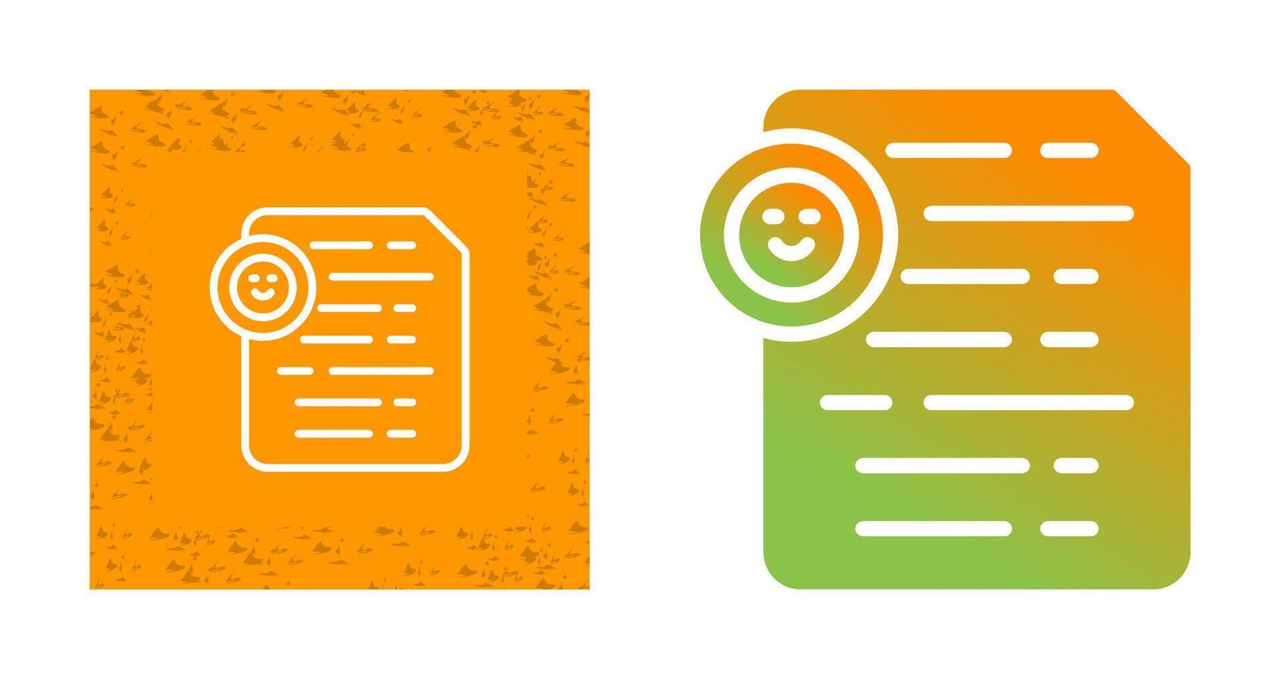 Document Insert Emoji Vector Icon