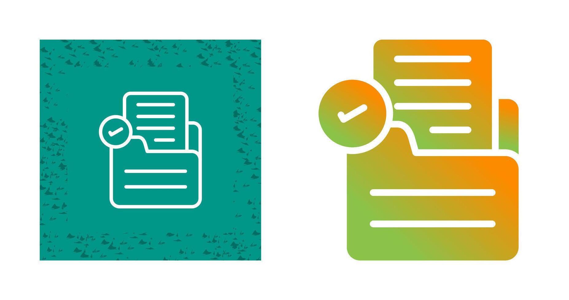 Document Check Vector Icon