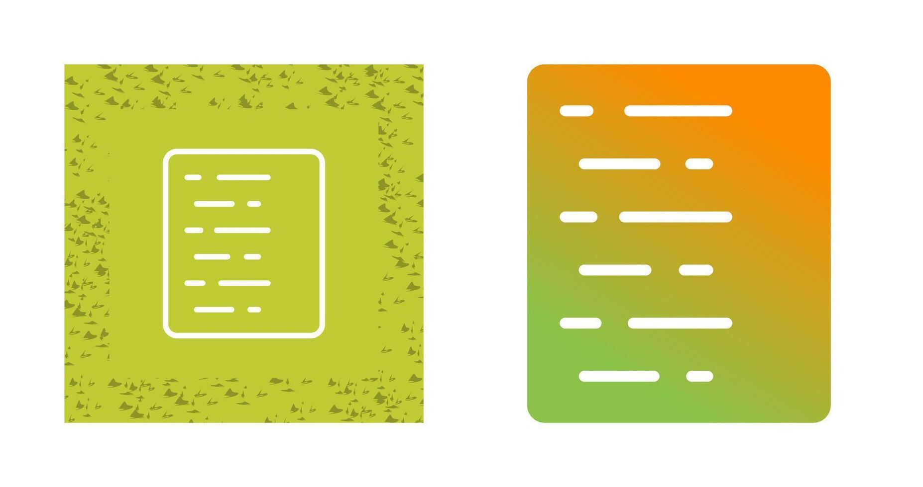 Document Align Left Vector Icon