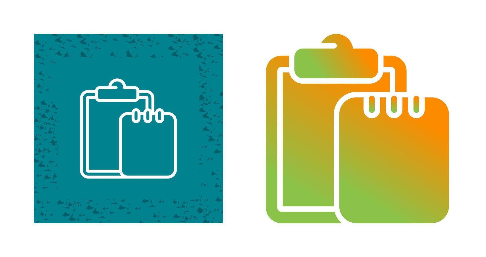Task list with writing pad Vector Icon