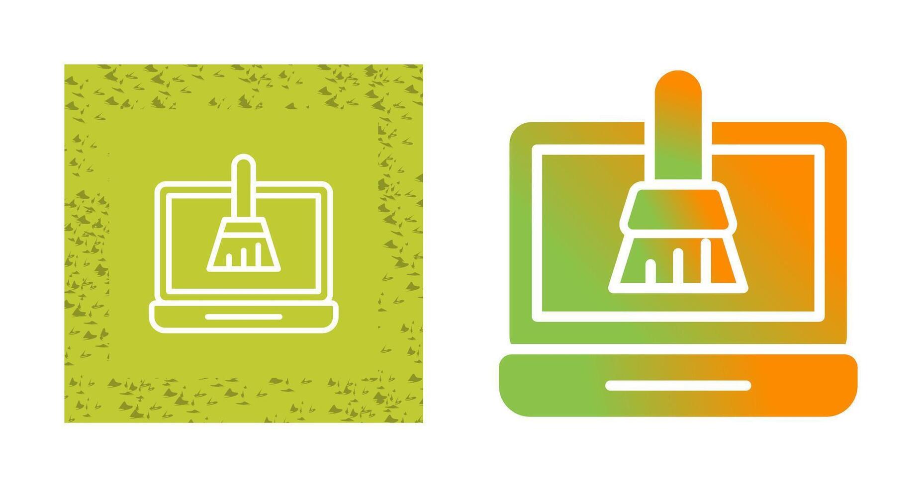 Disk Cleanup Vector Icon